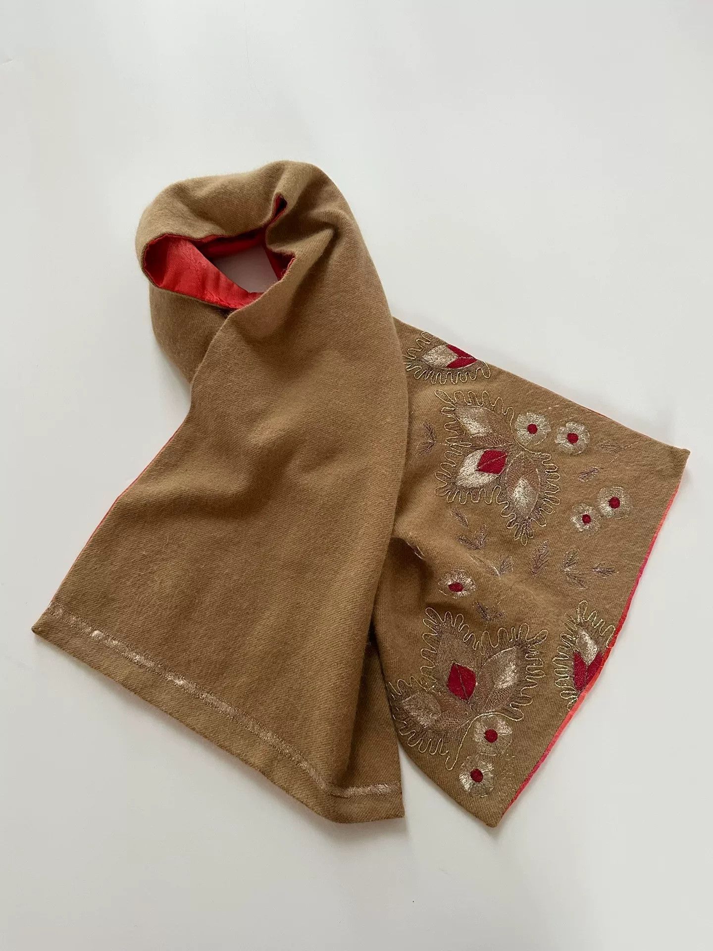 Dries Van Noten Dries Van Noten 90s Embroidered Wool Scarf Size ONE SIZE - 5 Thumbnail