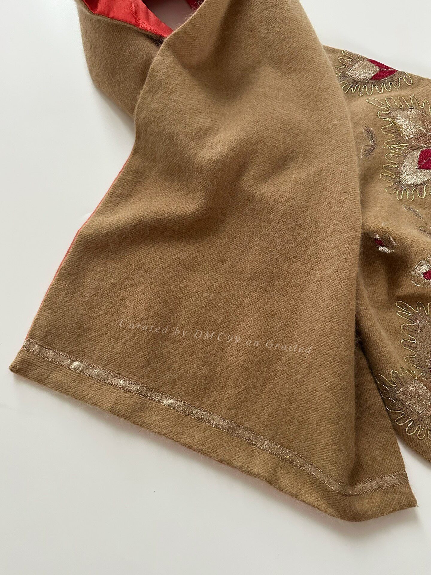 Dries Van Noten Dries Van Noten 90s Embroidered Wool Scarf Size ONE SIZE - 6 Thumbnail