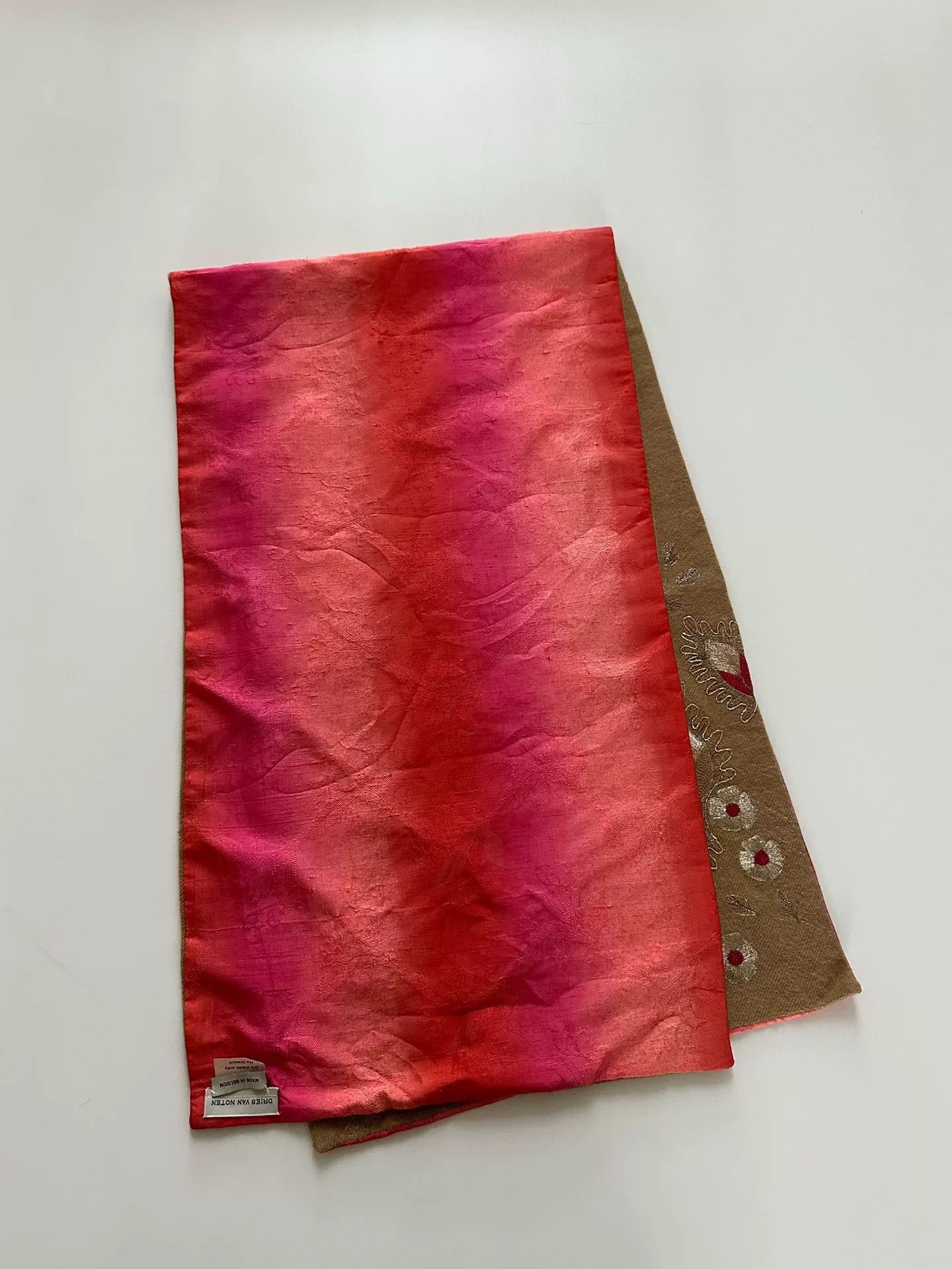 Dries Van Noten Dries Van Noten 90s Embroidered Wool Scarf Size ONE SIZE - 4 Thumbnail