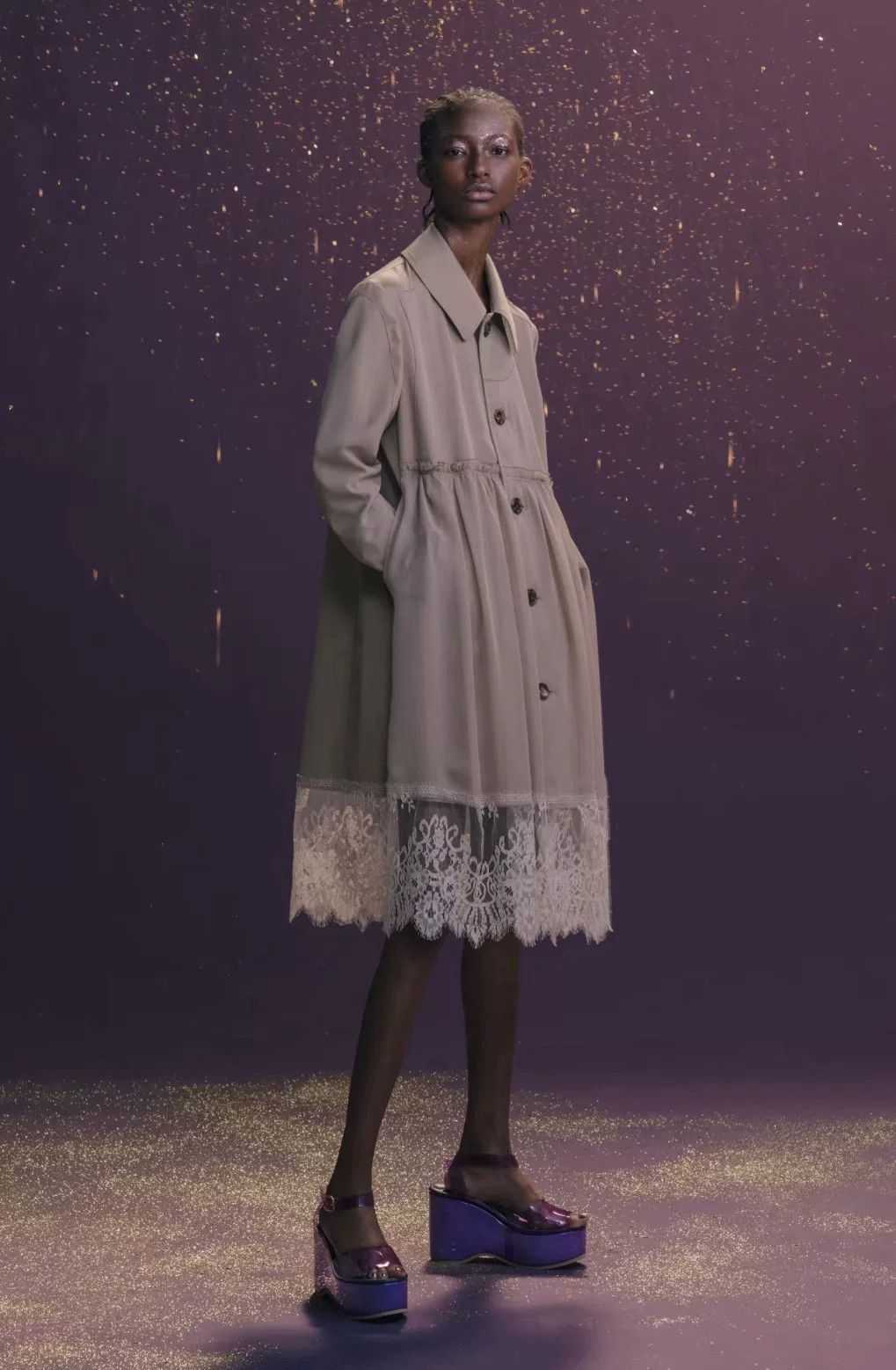 Undercover Undercover Lace Panel Trench Coat Size M / US 6-8 / IT 42-44 - 2 Thumbnail