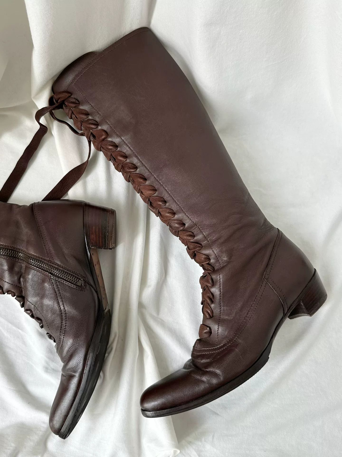 Miu Miu Miu Miu Vintage Lace-Up Boots Size US 4 / IT 34 - 6 Thumbnail