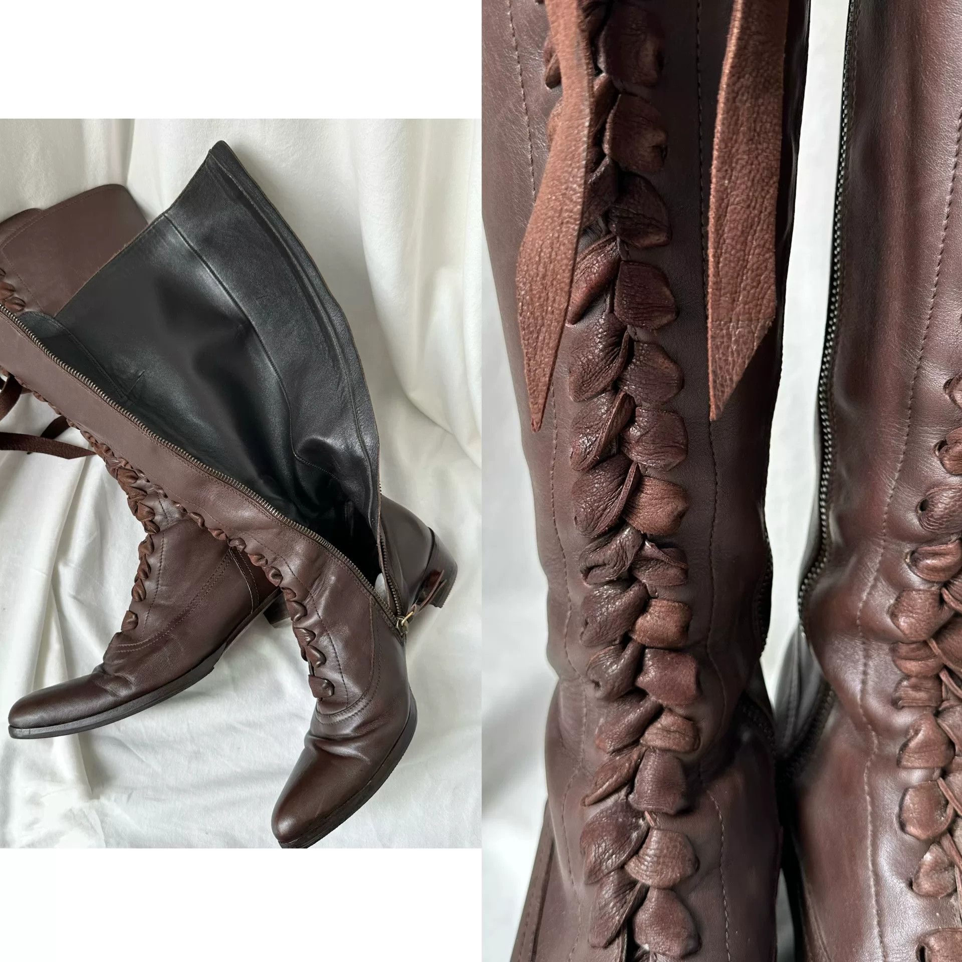Miu Miu Miu Miu Vintage Lace-Up Boots Size US 4 / IT 34 - 9 Thumbnail