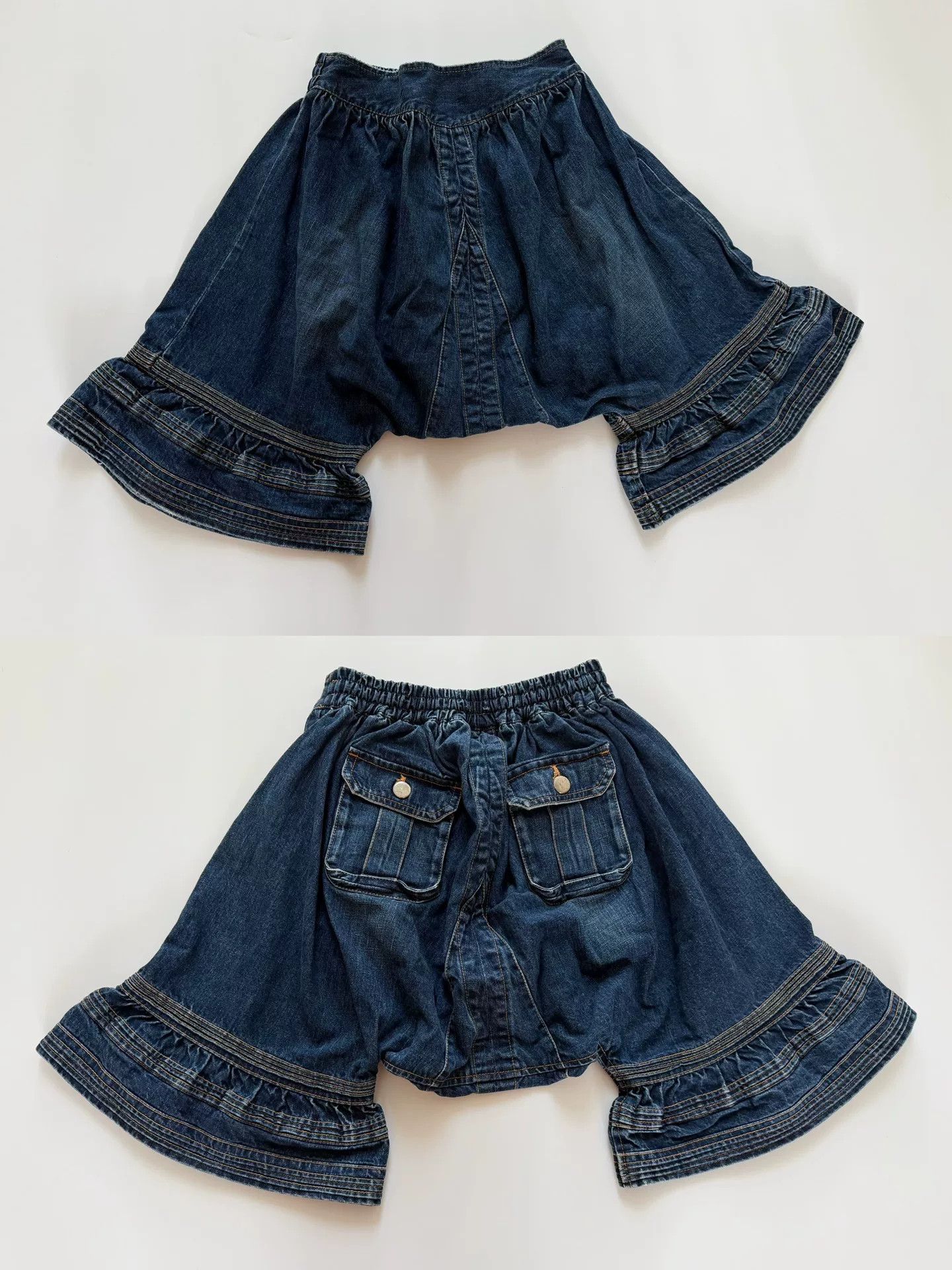 Rei Kawakubo Comme des Garçons 2005 Tricot Flared Jeans Size 27" / US 4 / IT 40 - 2 Thumbnail
