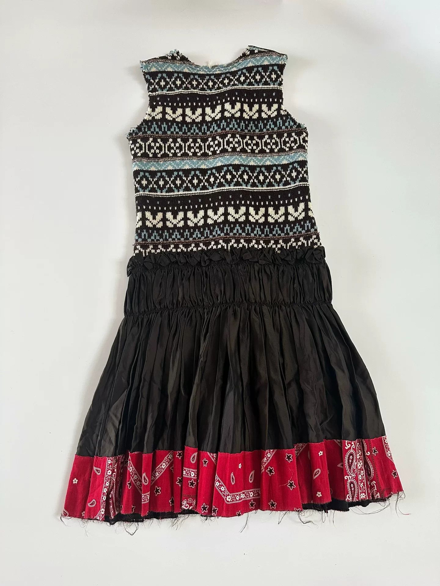 Junya Watanabe Junya Watanabe AD2003 Wool Patchwork Dress Size M / US 6-8 / IT 42-44 - 4 Thumbnail