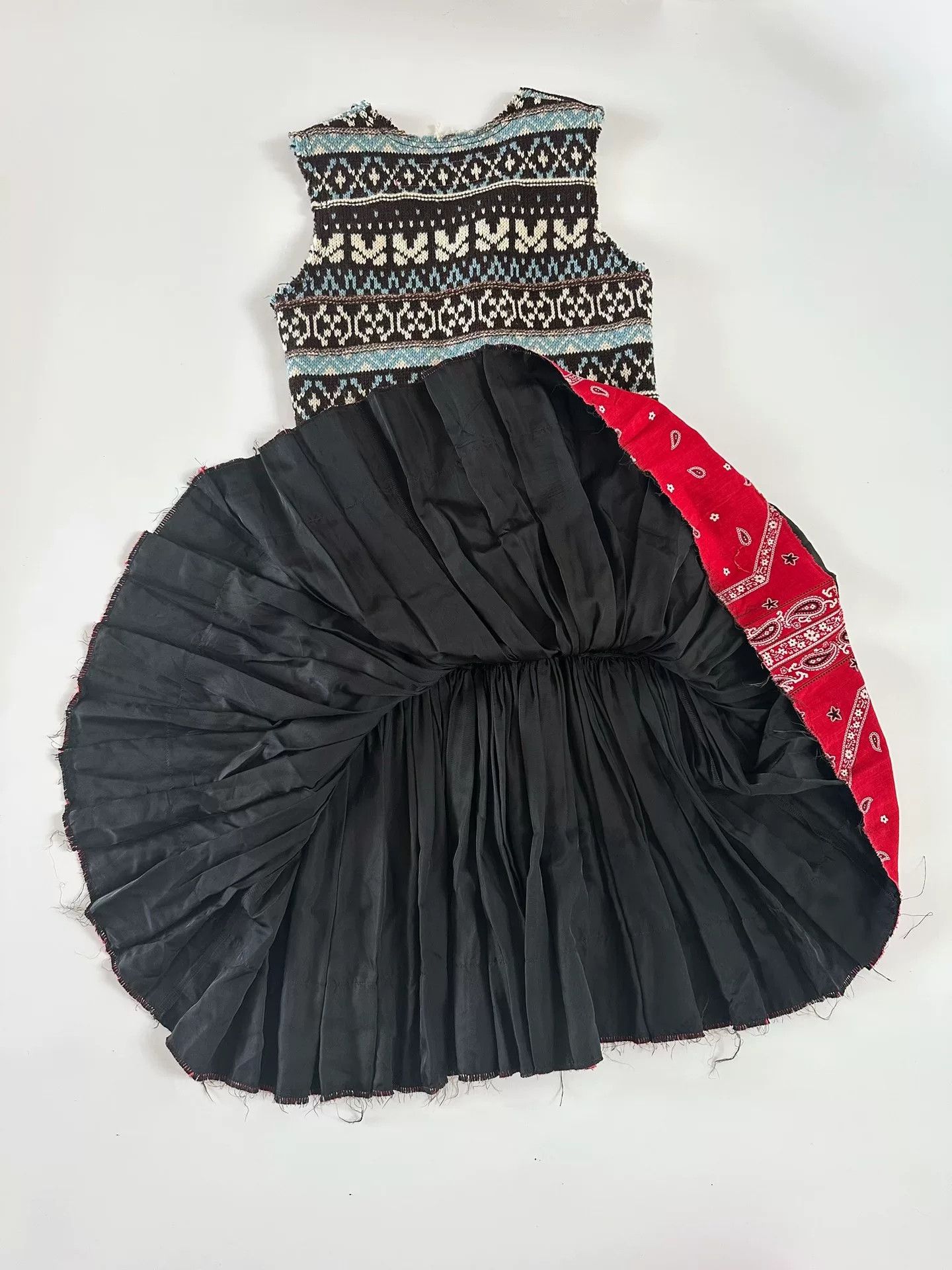 Junya Watanabe Junya Watanabe AD2003 Wool Patchwork Dress Size M / US 6-8 / IT 42-44 - 5 Thumbnail