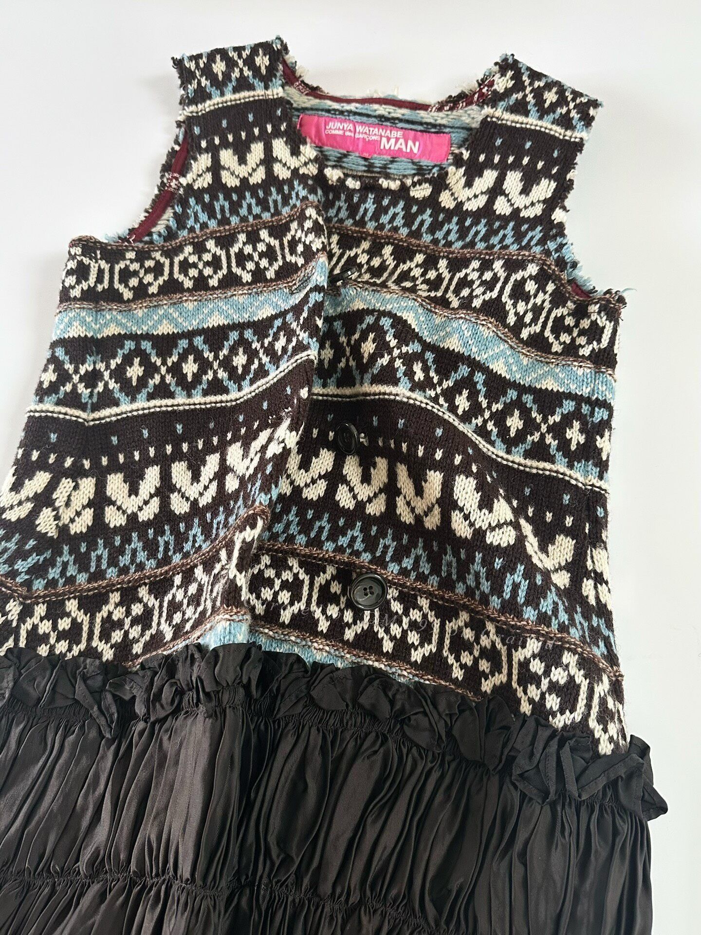 Junya Watanabe Junya Watanabe AD2003 Wool Patchwork Dress Size M / US 6-8 / IT 42-44 - 7 Thumbnail