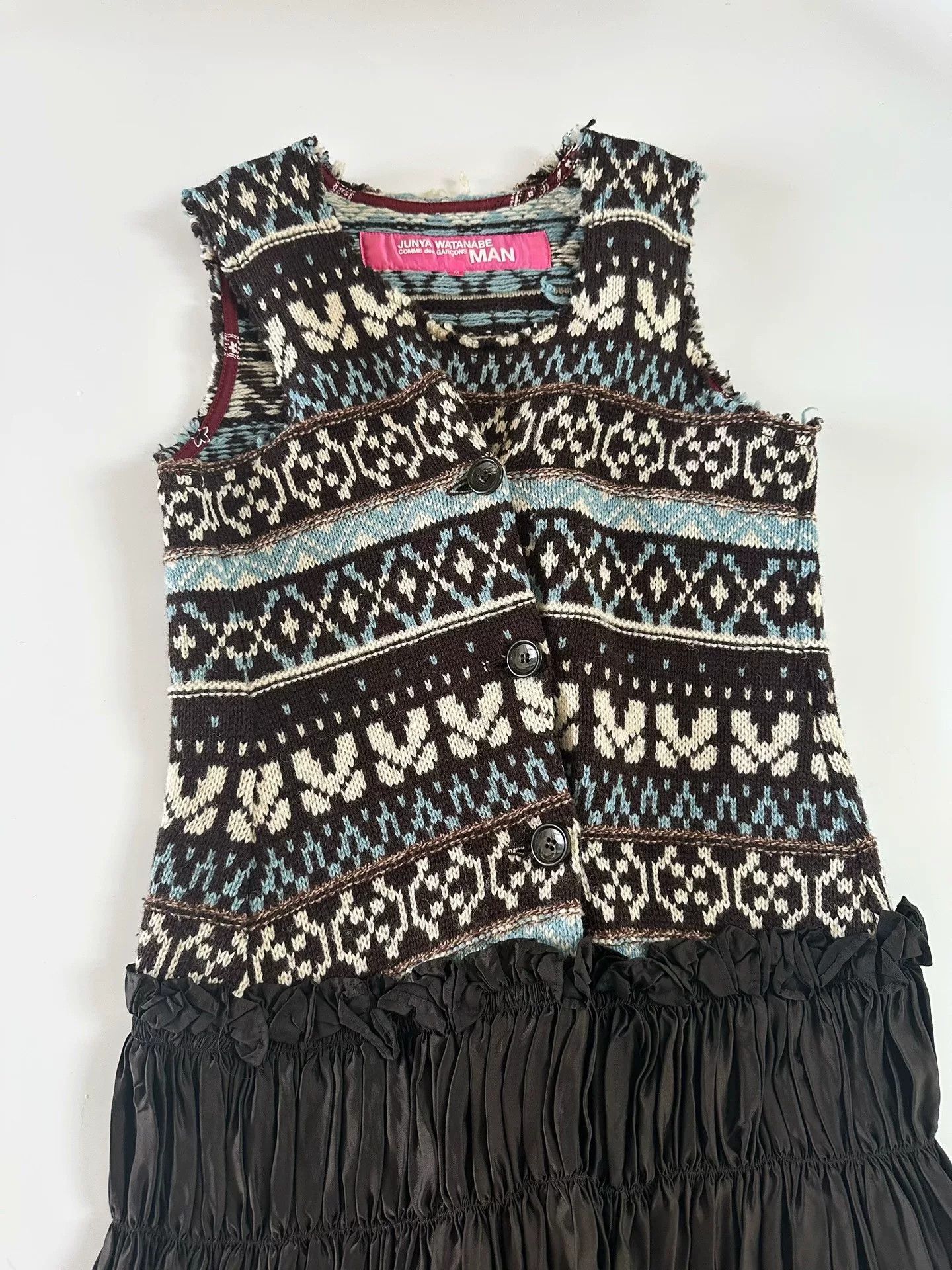 Junya Watanabe Junya Watanabe AD2003 Wool Patchwork Dress Size M / US 6-8 / IT 42-44 - 3 Thumbnail