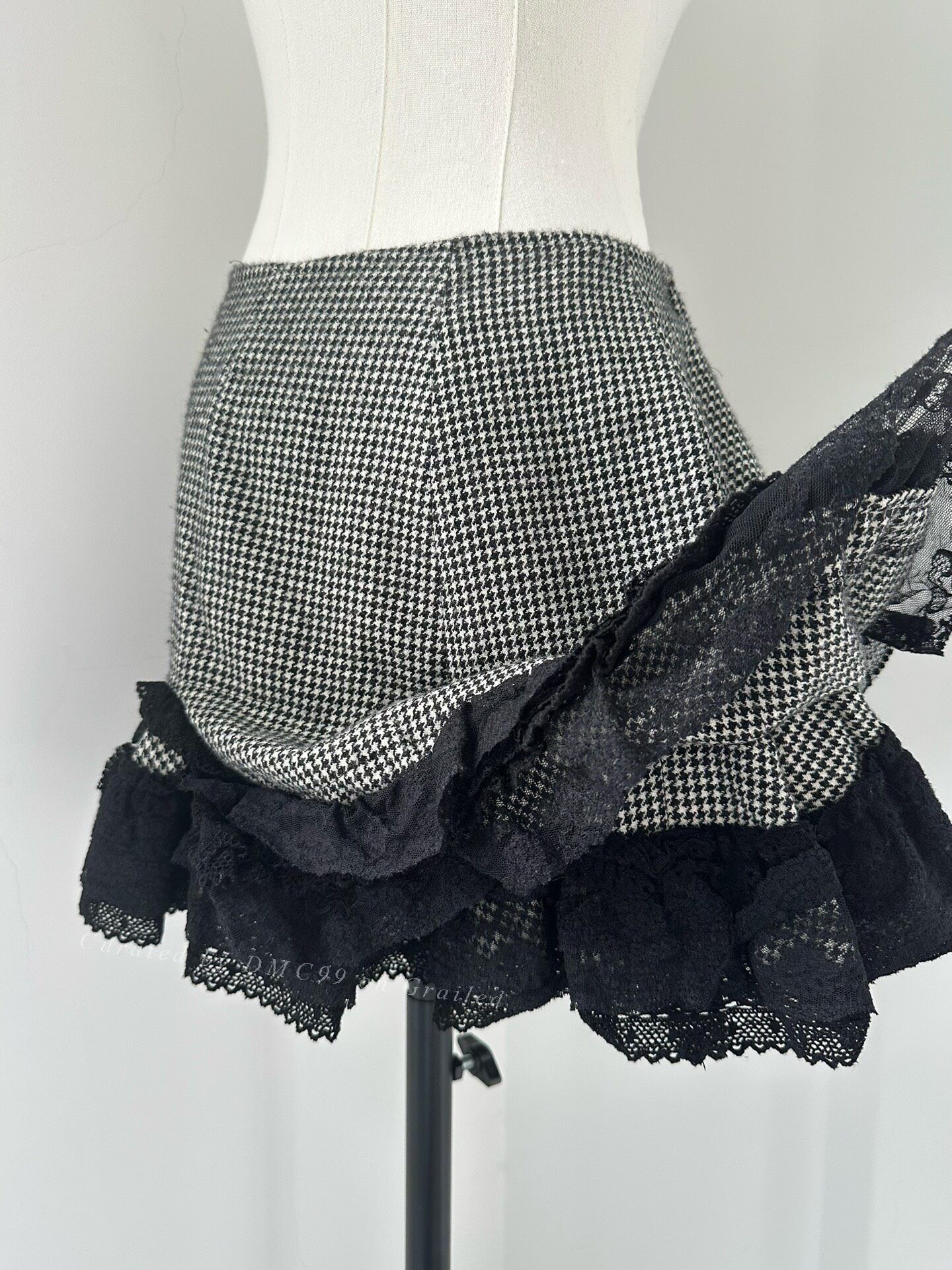 Junya Watanabe Junya Watanabe 2005 Lace Hem Skirt Size 33" - 8 Thumbnail