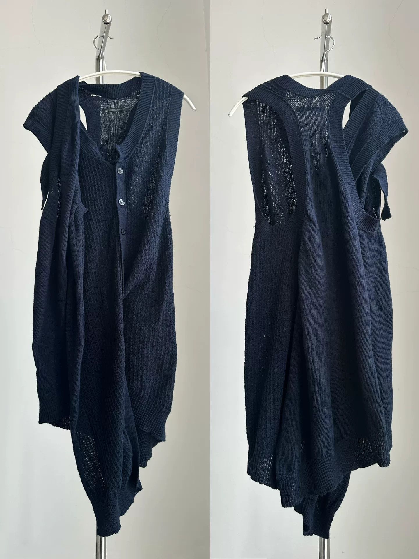 Yohji Yamamoto Yohji Yamamoto Y's Deconstructed Vest Size L / US 10 / IT 46 - 8 Thumbnail