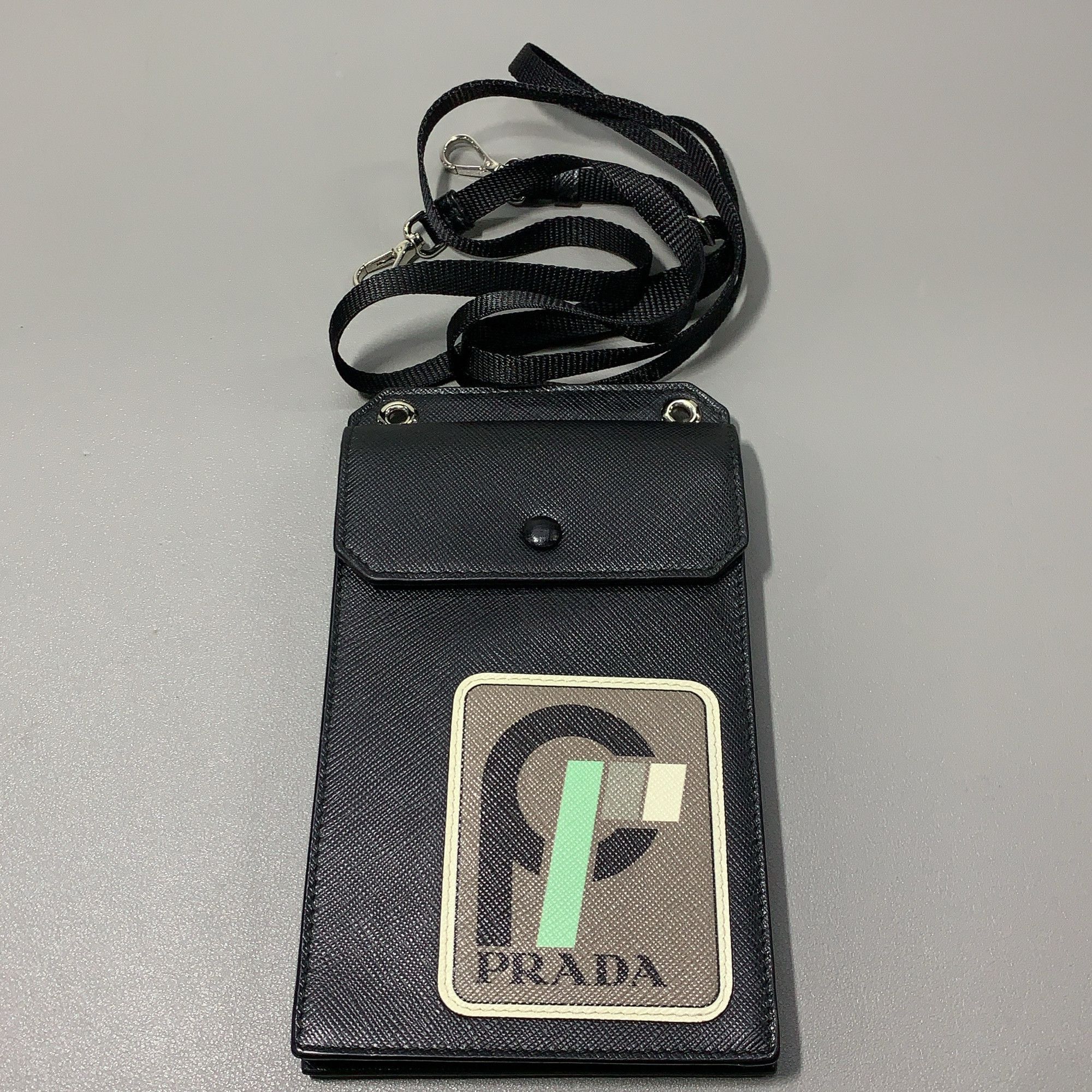 Prada Sleek Black Phone Bag Size ONE SIZE - 12 Thumbnail