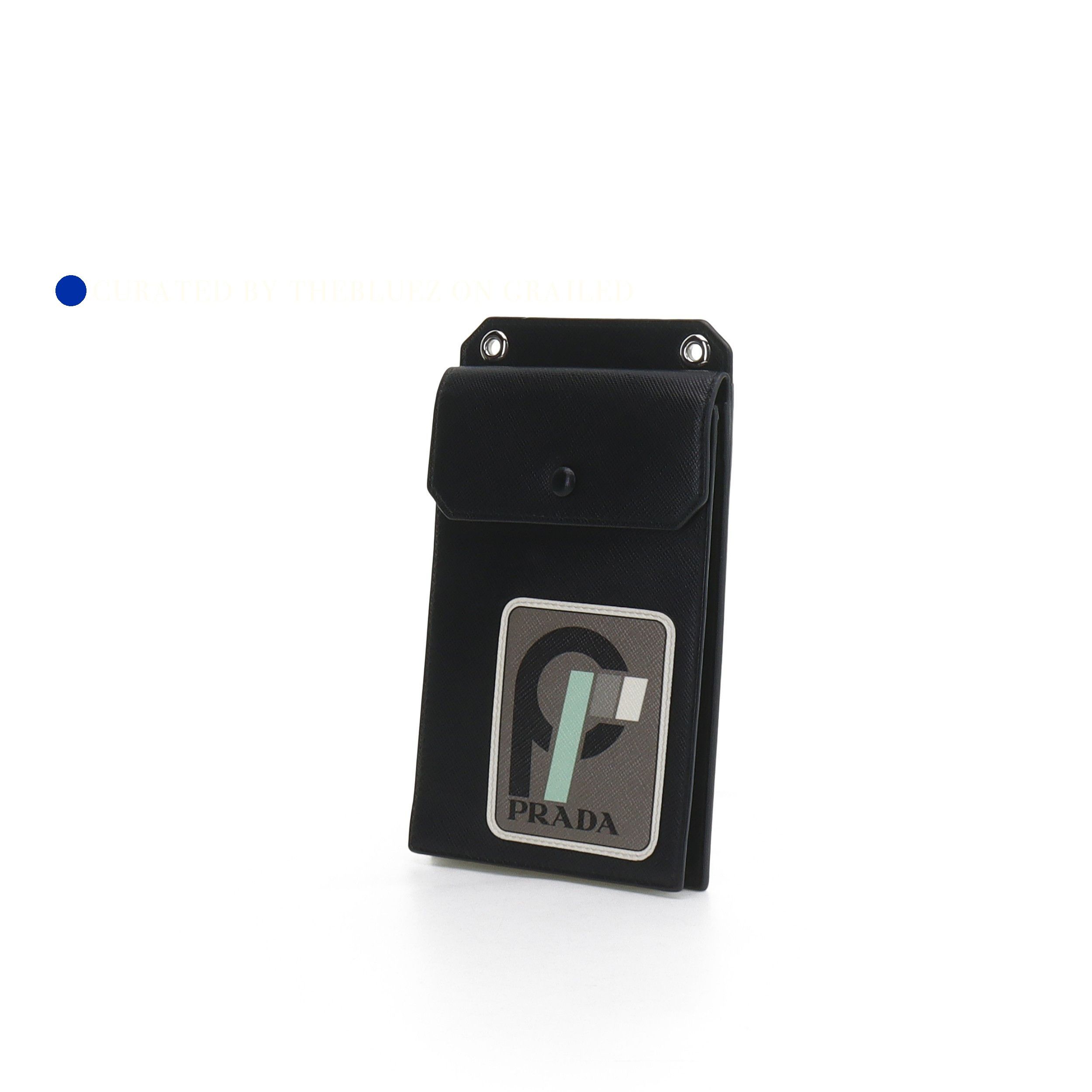 Prada Sleek Black Phone Bag Size ONE SIZE - 2 Thumbnail