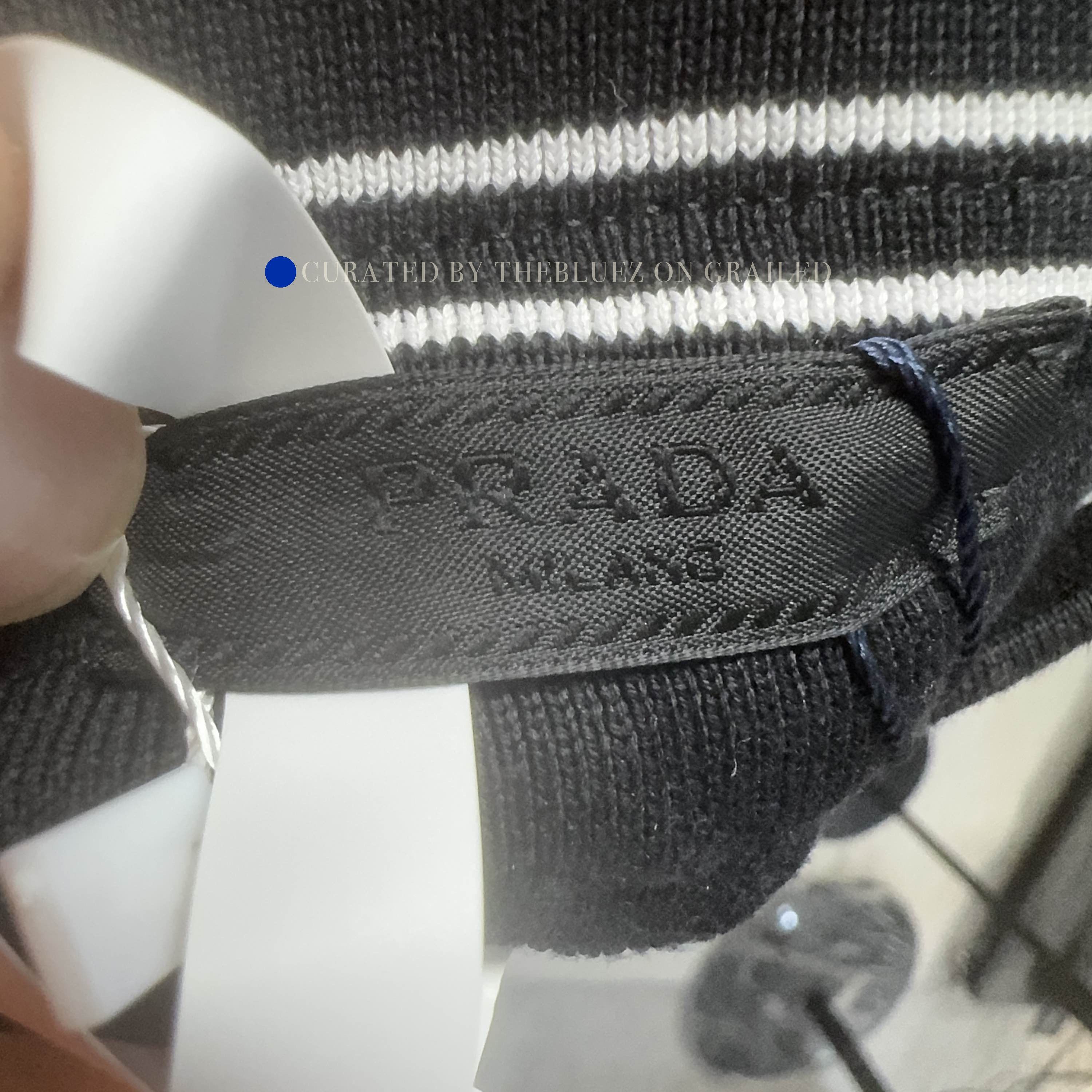 Prada Striped Waistband Black Shorts, Size 32 Size US 32 / EU 48 - 3 Thumbnail