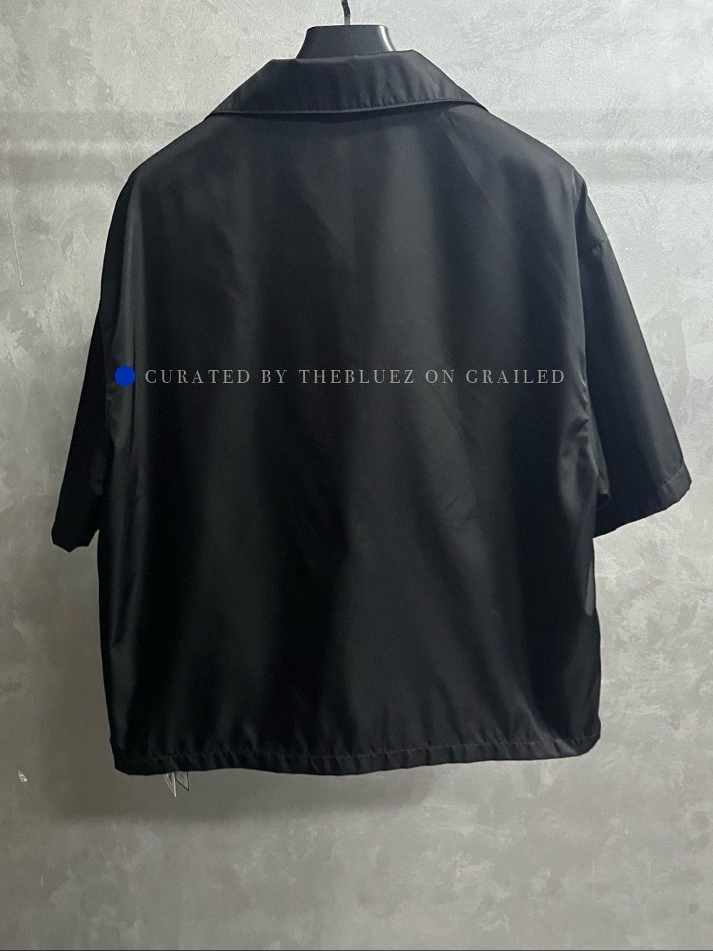 Prada Re-Nylon Logo Button Up Shirt in Black Size US M / EU 48-50 / 2 - 2 Thumbnail