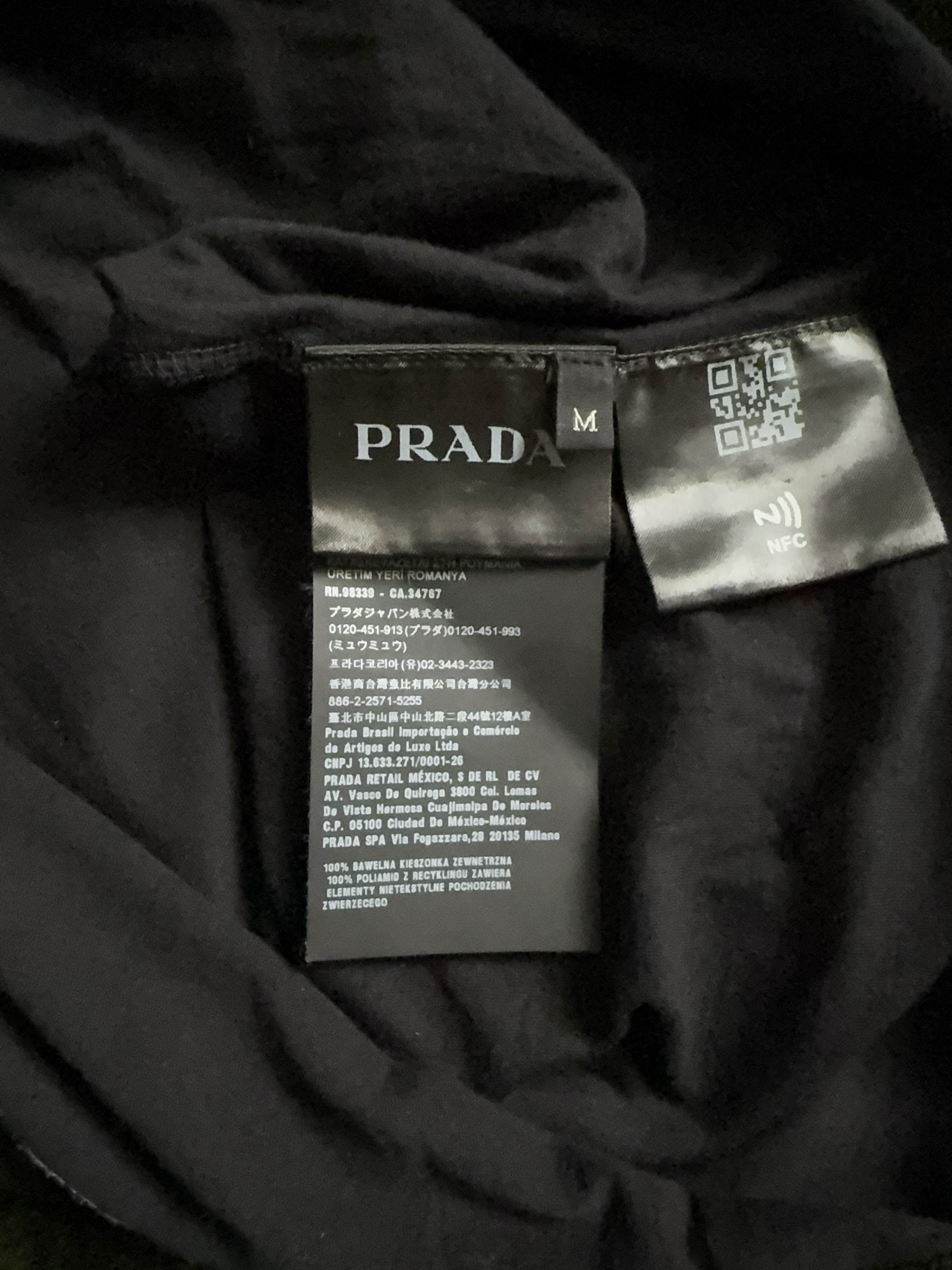 Prada Minimalist Black Pocket Tee Size US M / EU 48-50 / 2 - 4 Thumbnail