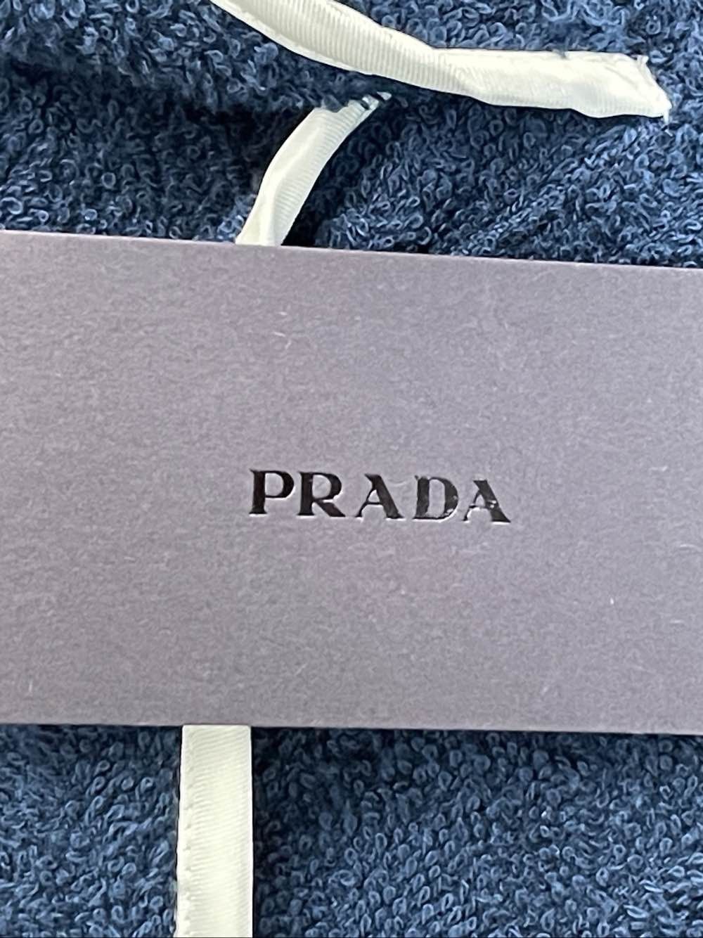 Prada Terry Logo Polo in Blue - Size XL Size US XL / EU 56 / 4 - 5 Thumbnail