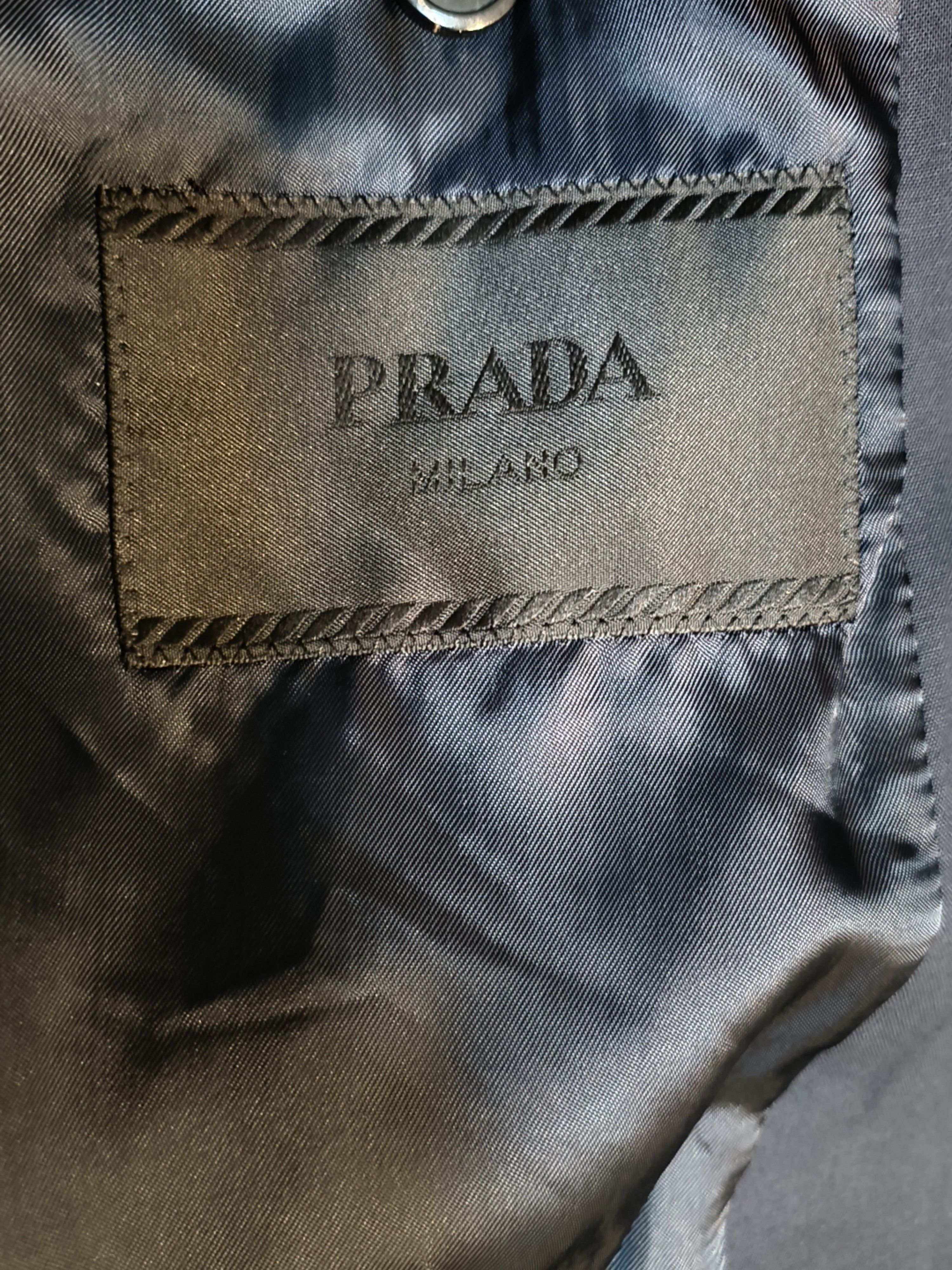 Prada Elegant Blue Wool Blazer in Size 36R Size US M / EU 48-50 / 2 - 3 Thumbnail