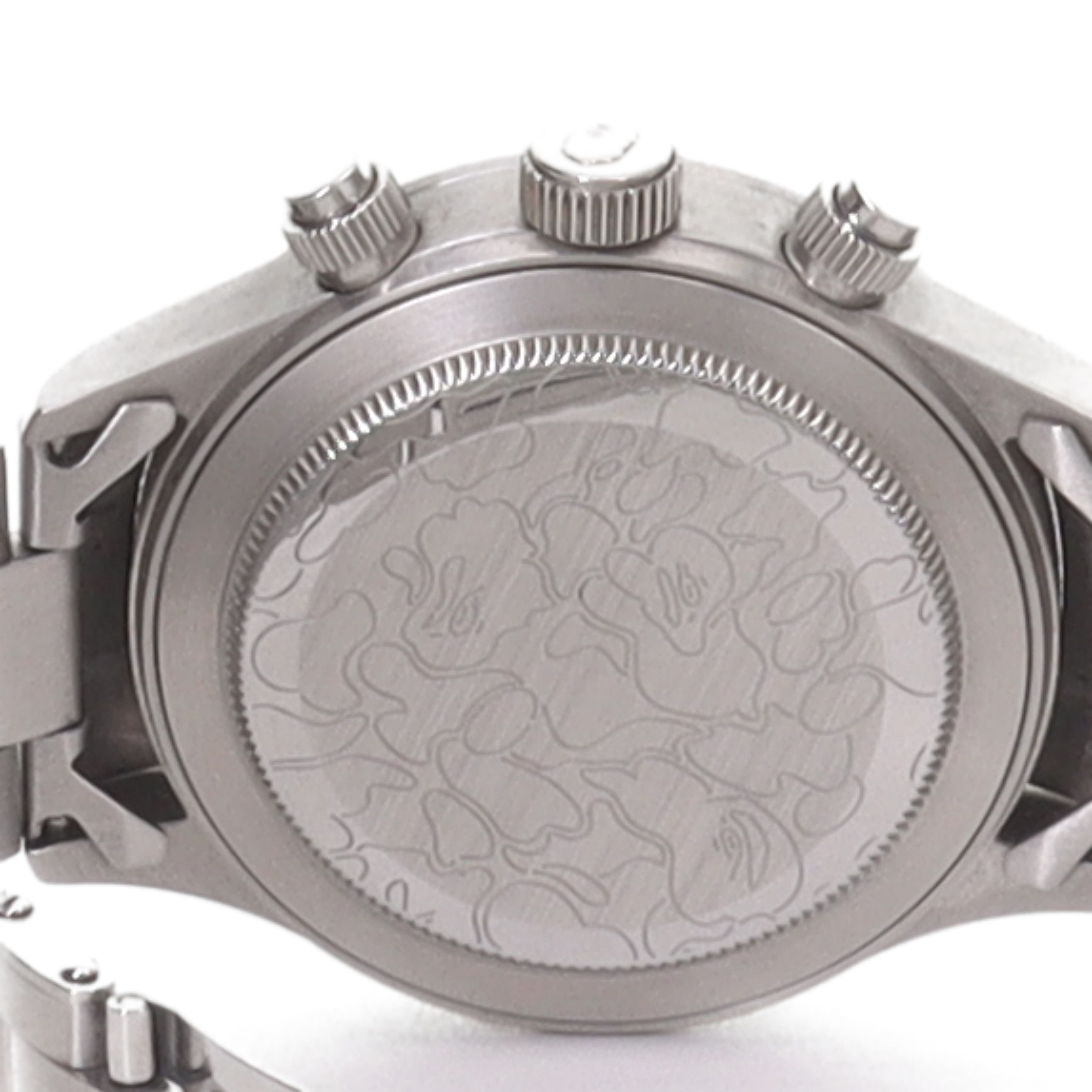 Bape Silver BAPEX Type 4 Arabic Dial Watch Size ONE SIZE - 5 Thumbnail