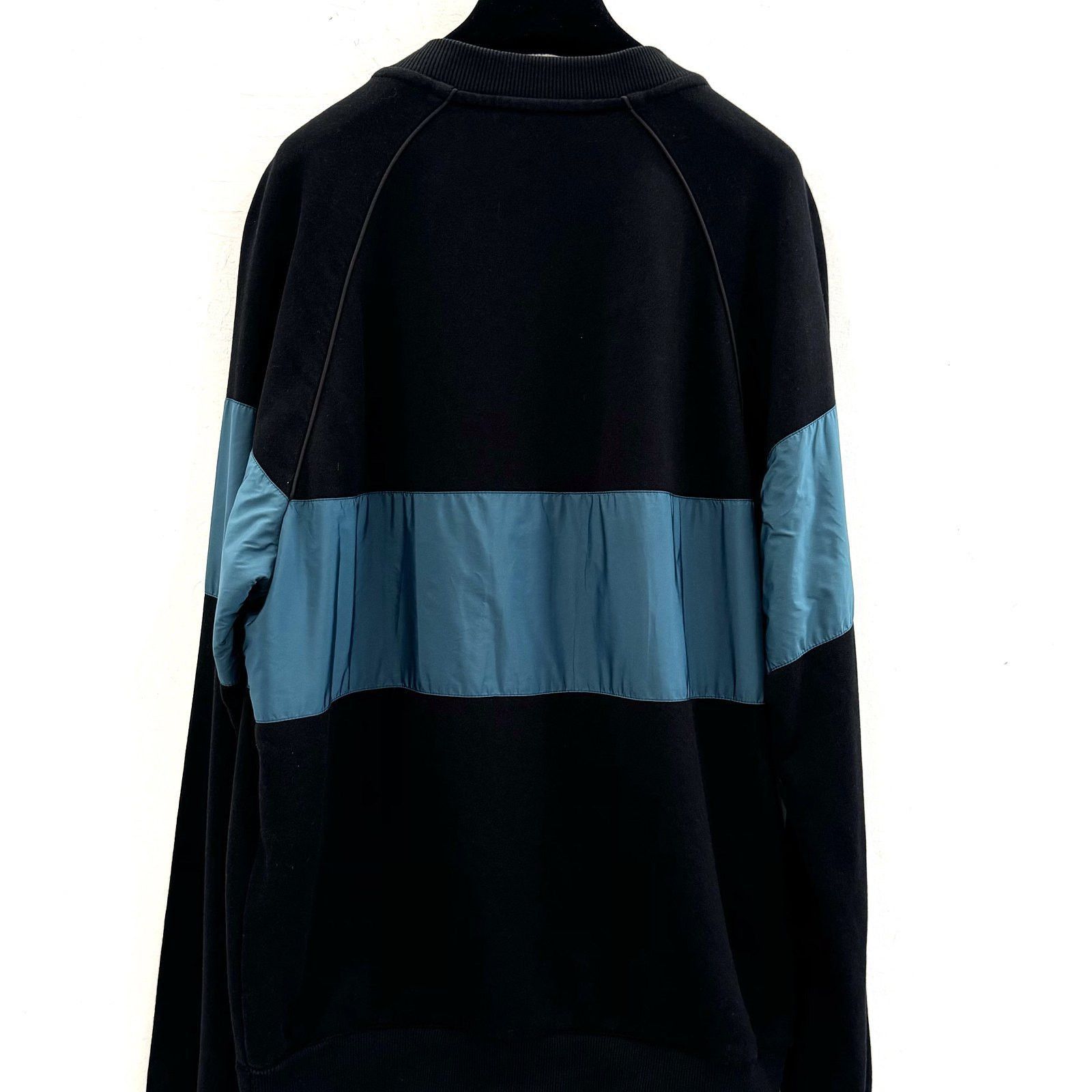 Prada Classic Black Logo Tab Sweatshirt Size US L / EU 52-54 / 3 - 2 Thumbnail