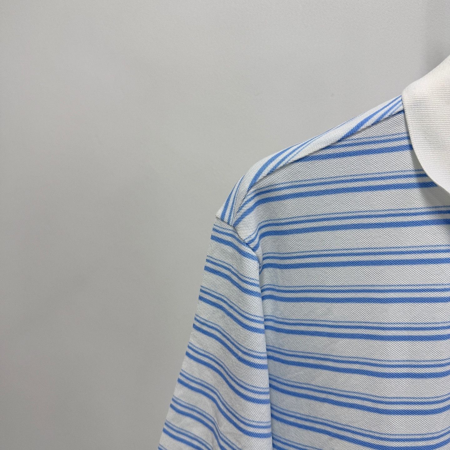 Prada Striped Cotton Polo Shirt in Blue Size US M / EU 48-50 / 2 - 5 Thumbnail