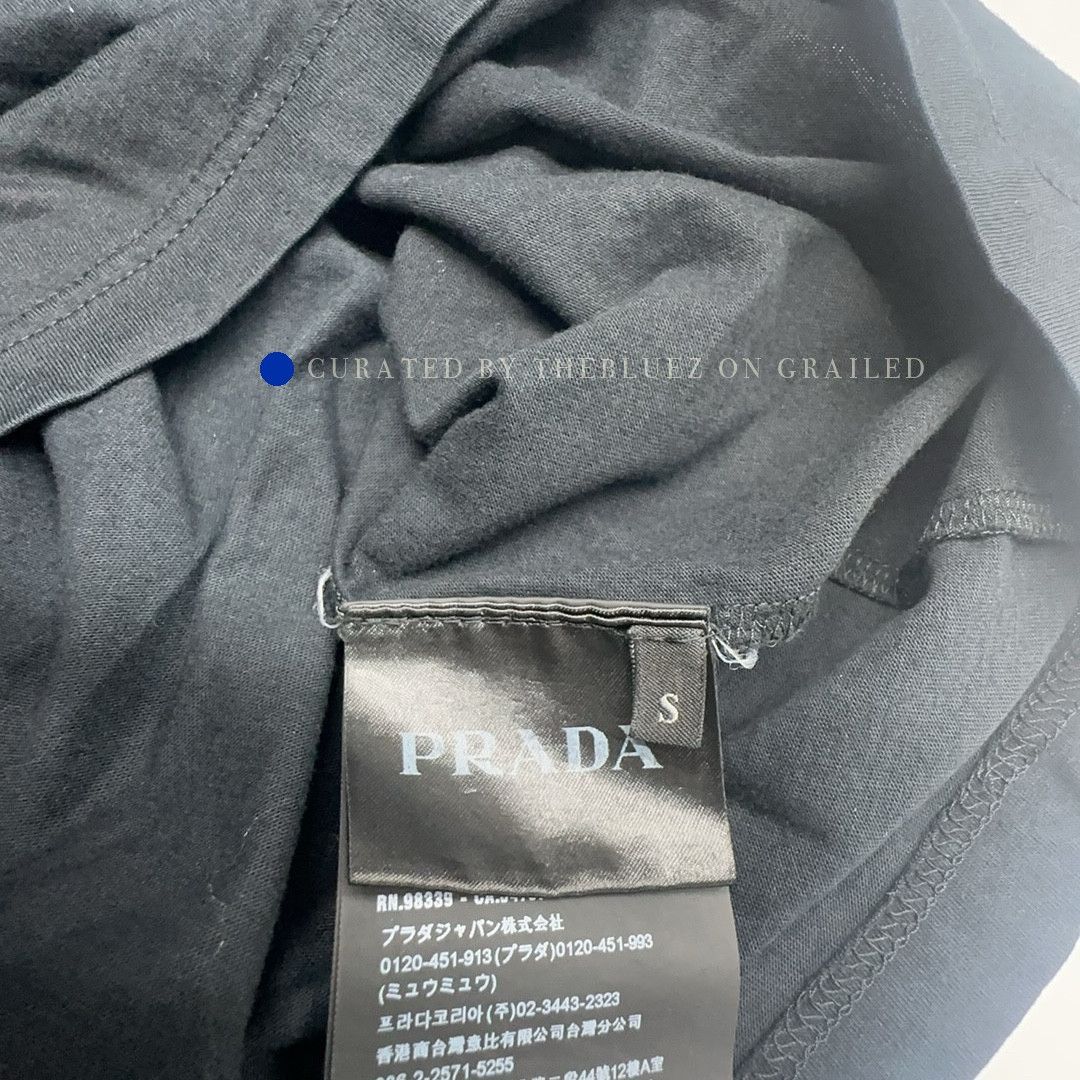 Prada Black Logo Patch Pocket T-Shirt Size US S / EU 44-46 / 1 - 3 Thumbnail