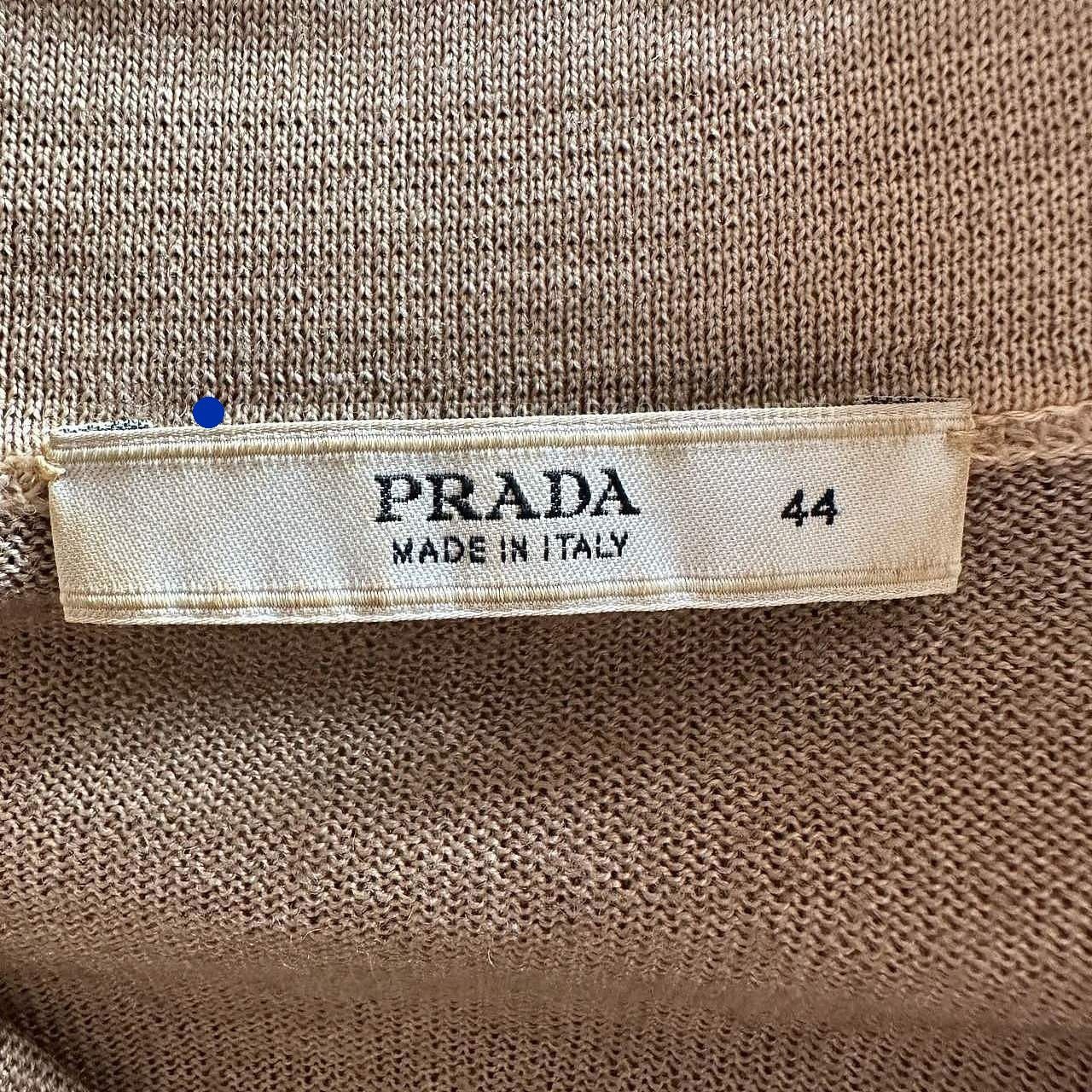 Prada Leather Elbow Patch Polo in Beige Size US S / EU 44-46 / 1 - 3 Thumbnail