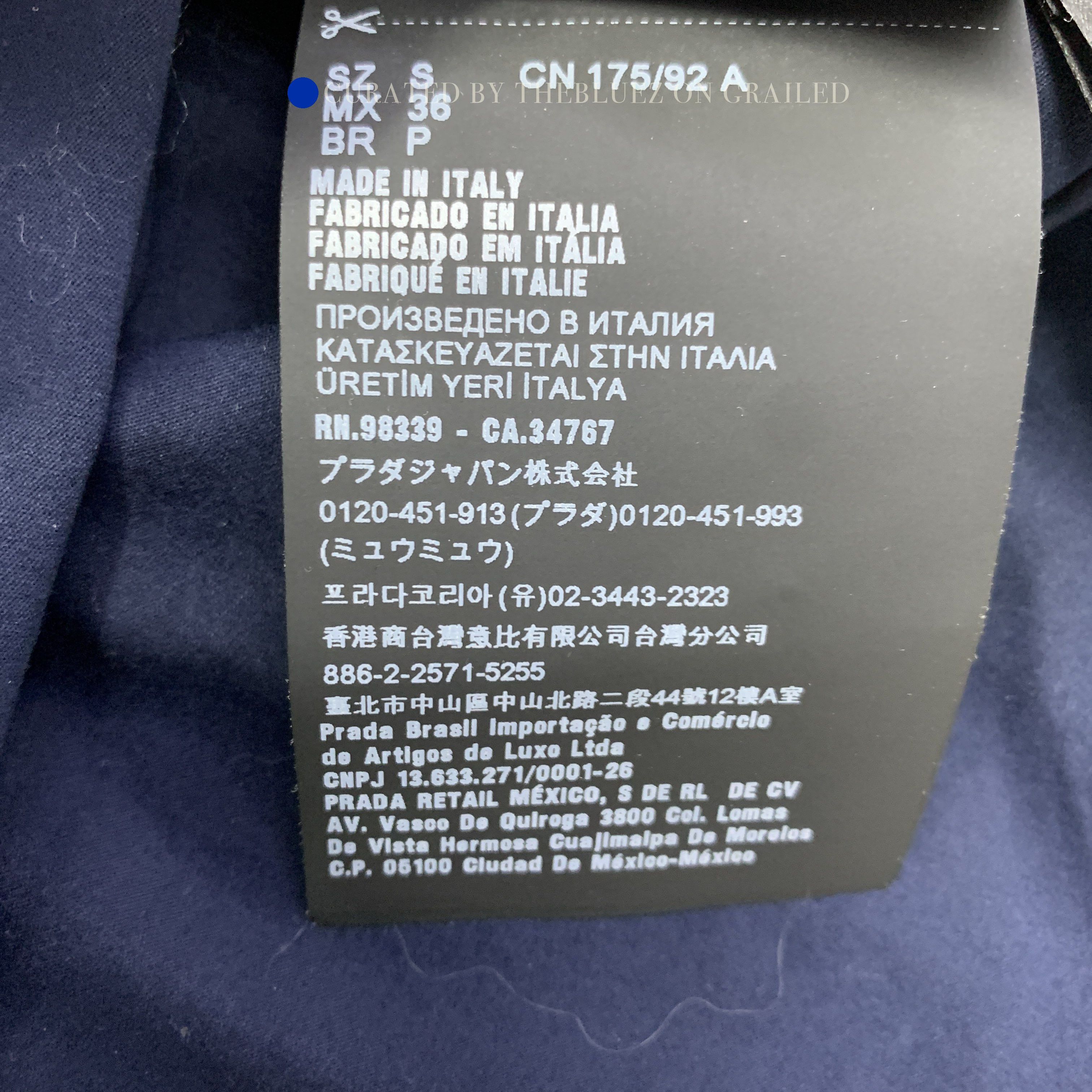 Prada Silk Polo Shirt with Logo Patch Size US S / EU 44-46 / 1 - 3 Thumbnail