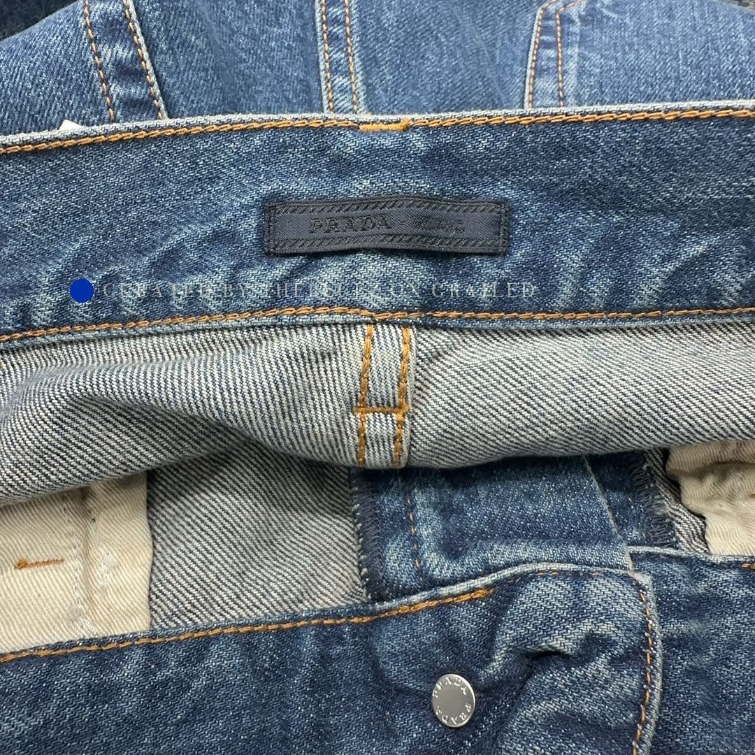 Prada Classic Blue Denim Jeans Size US 32 / EU 48 - 4 Thumbnail