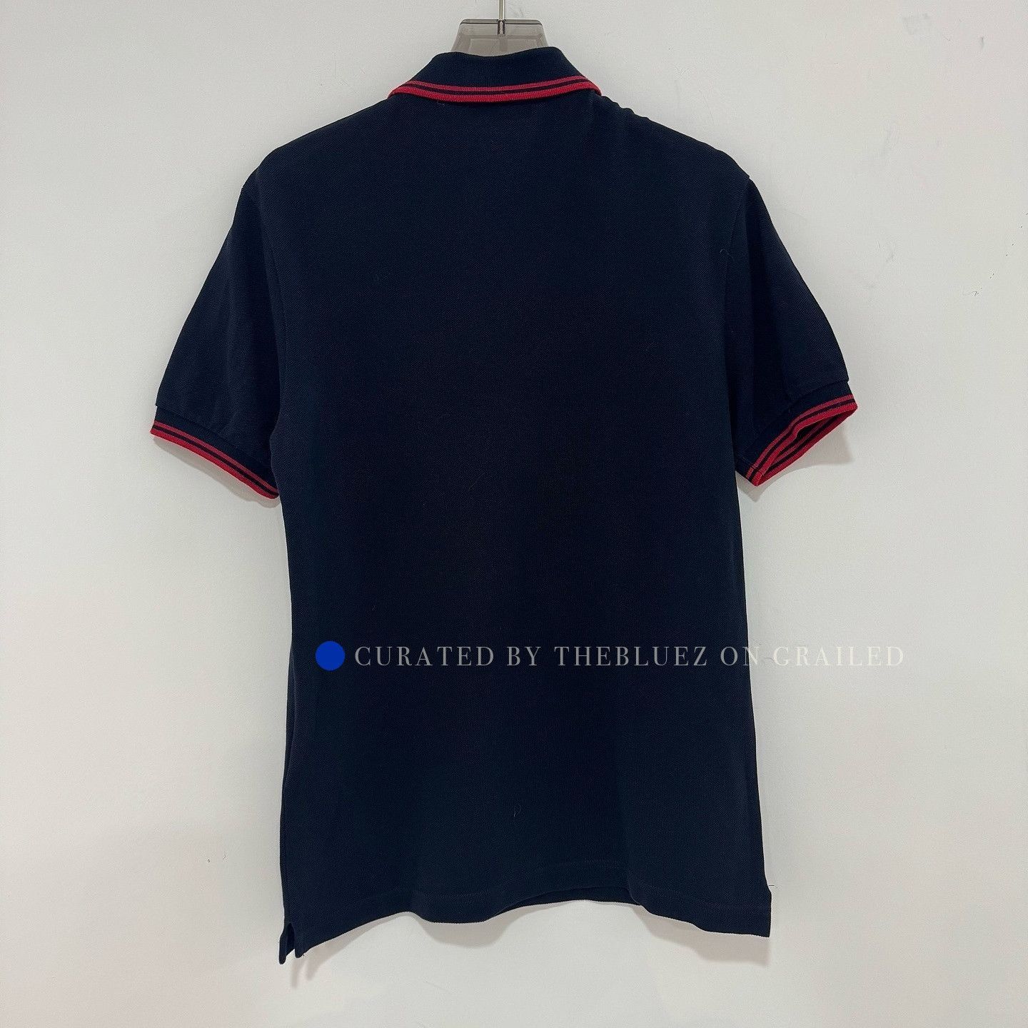 Prada Stylish Blue Polo with Lion Logo Size US S / EU 44-46 / 1 - 2 Thumbnail