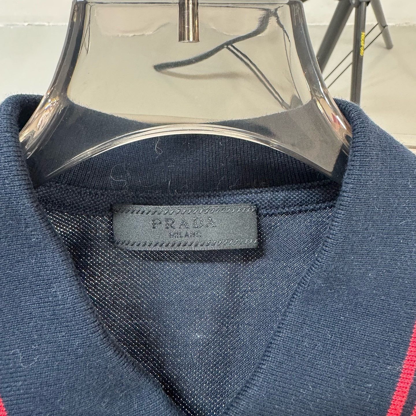 Prada Stylish Blue Polo with Lion Logo Size US S / EU 44-46 / 1 - 3 Thumbnail
