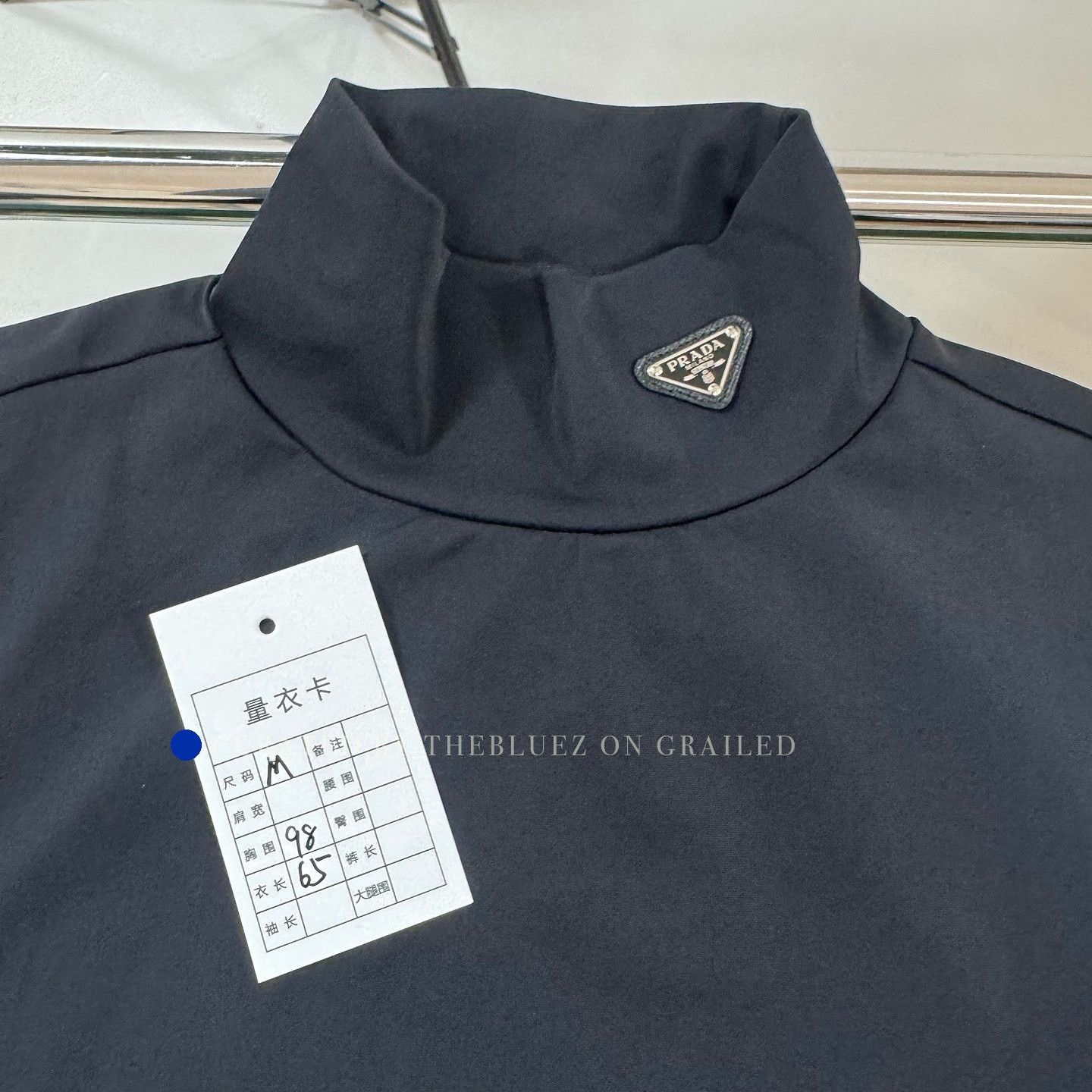 Prada Black Logo Badge Long Sleeve T-Shirt Size US M / EU 48-50 / 2 - 5 Thumbnail