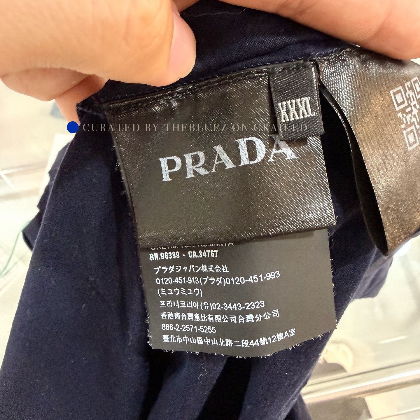 Prada Premium Pocket Logo T-Shirt in Blue Size US XXL / EU 58 / 5 - 4 Thumbnail