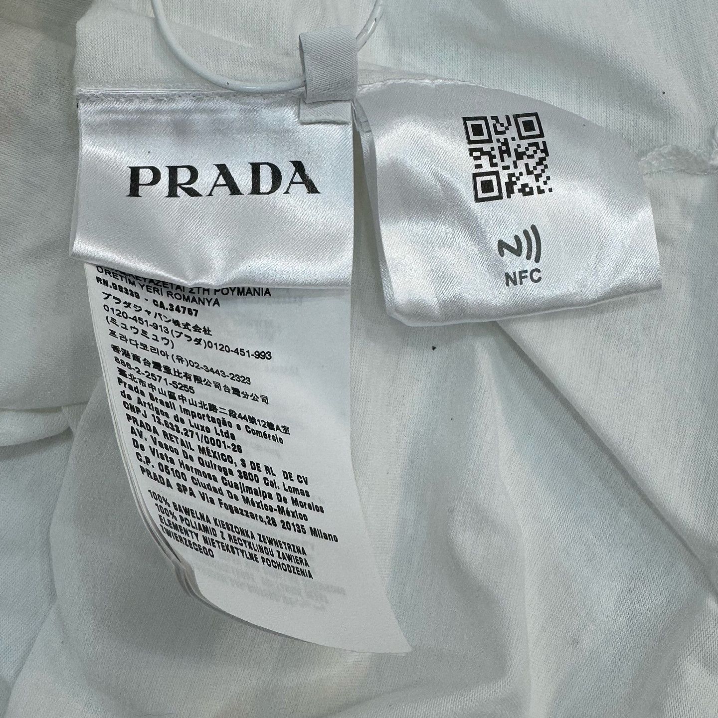 Prada Pocket Logo T-Shirt in Crisp White Size US L / EU 52-54 / 3 - 4 Thumbnail