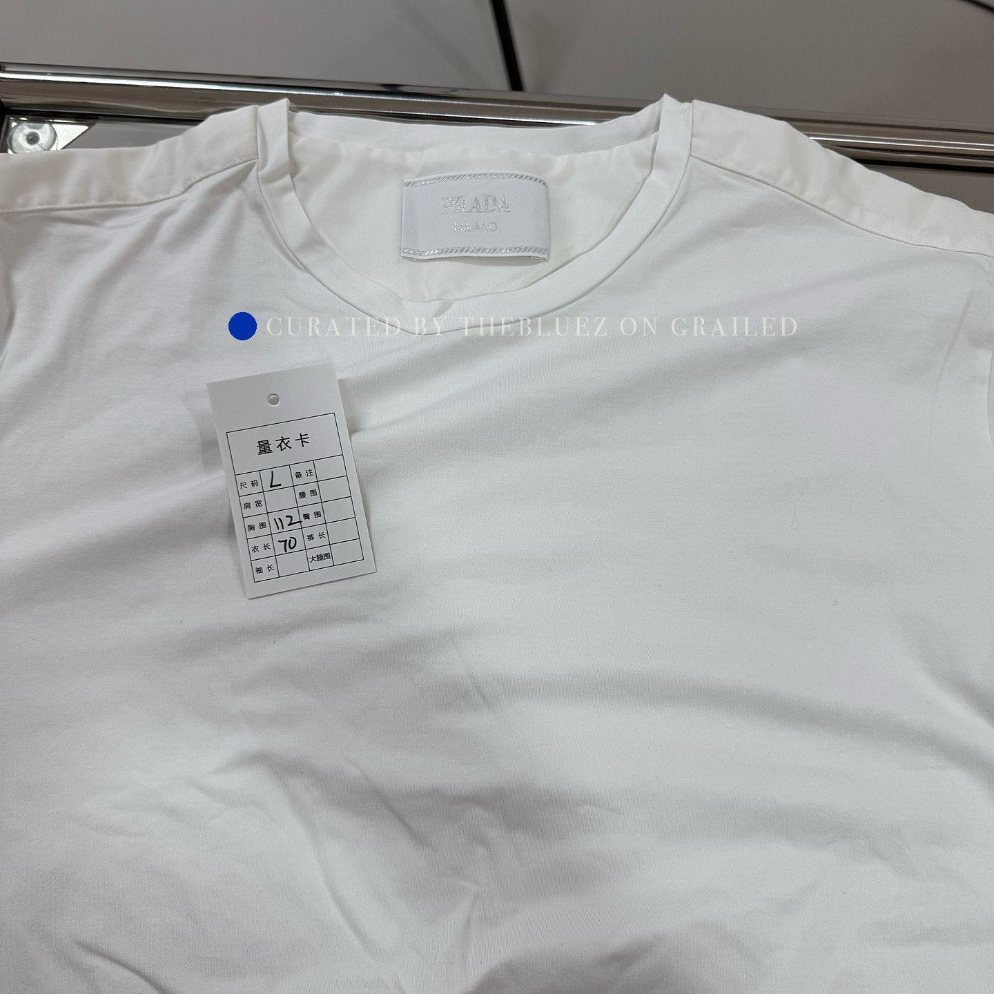 Prada Logo Patch Long Sleeve Tee Size US L / EU 52-54 / 3 - 5 Thumbnail