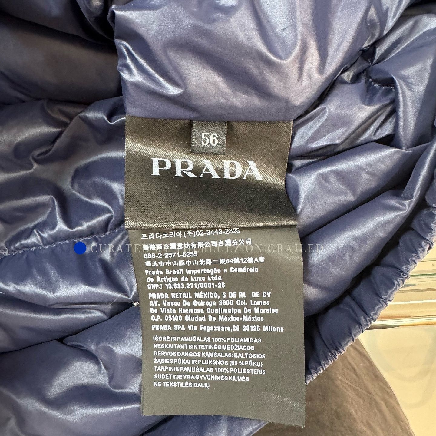 Prada Blue Puffer Vest in Size XL Size US XL / EU 56 / 4 - 4 Thumbnail