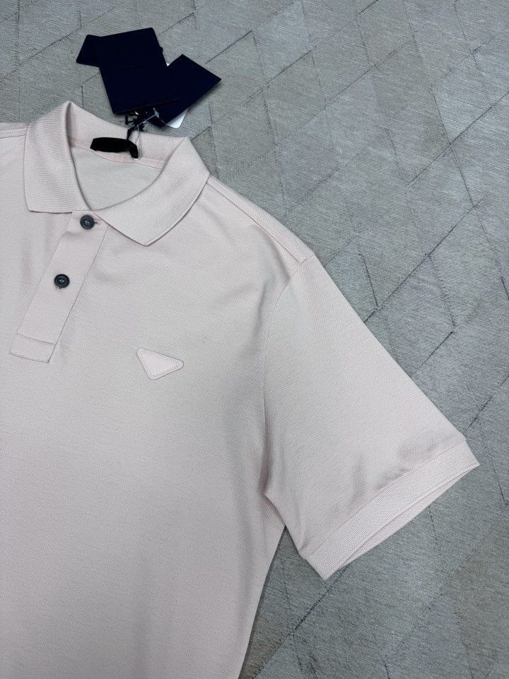 Prada Pink Pique Polo Shirt in Size L Size US L / EU 52-54 / 3 - 6 Thumbnail