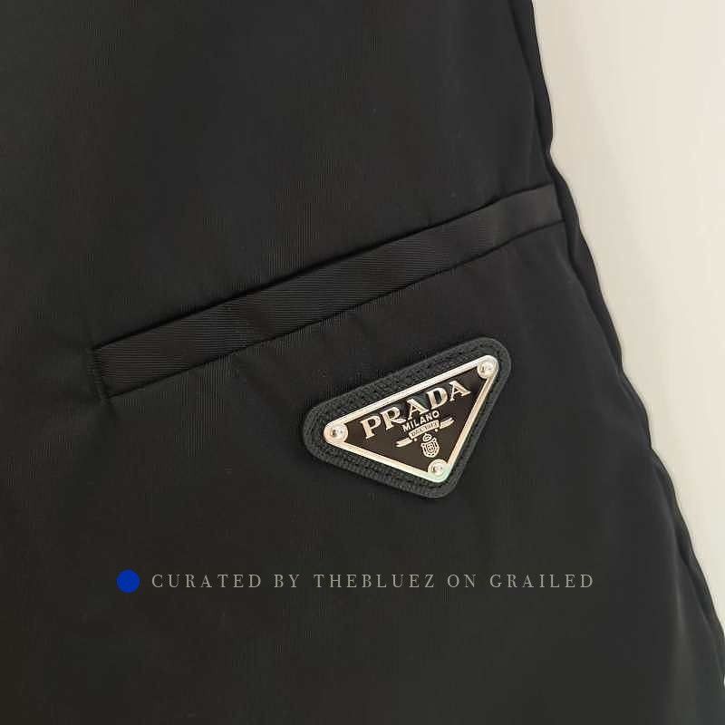 Prada Re-Nylon Logo Shorts in Black Size US 36 / EU 52 - 5 Thumbnail