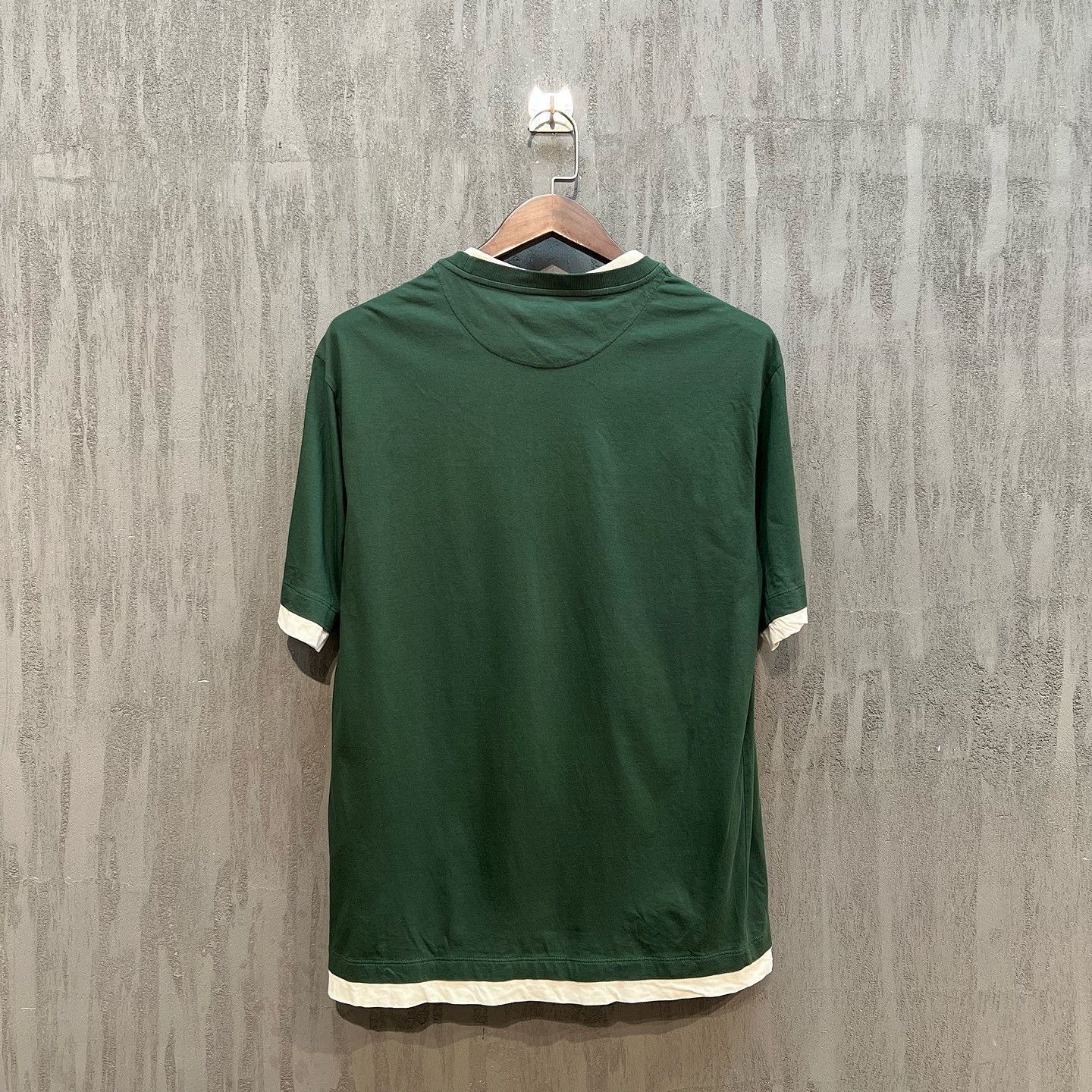 Prada Layered Logo Patch Green T-Shirt Size L Size US L / EU 52-54 / 3 - 2 Thumbnail