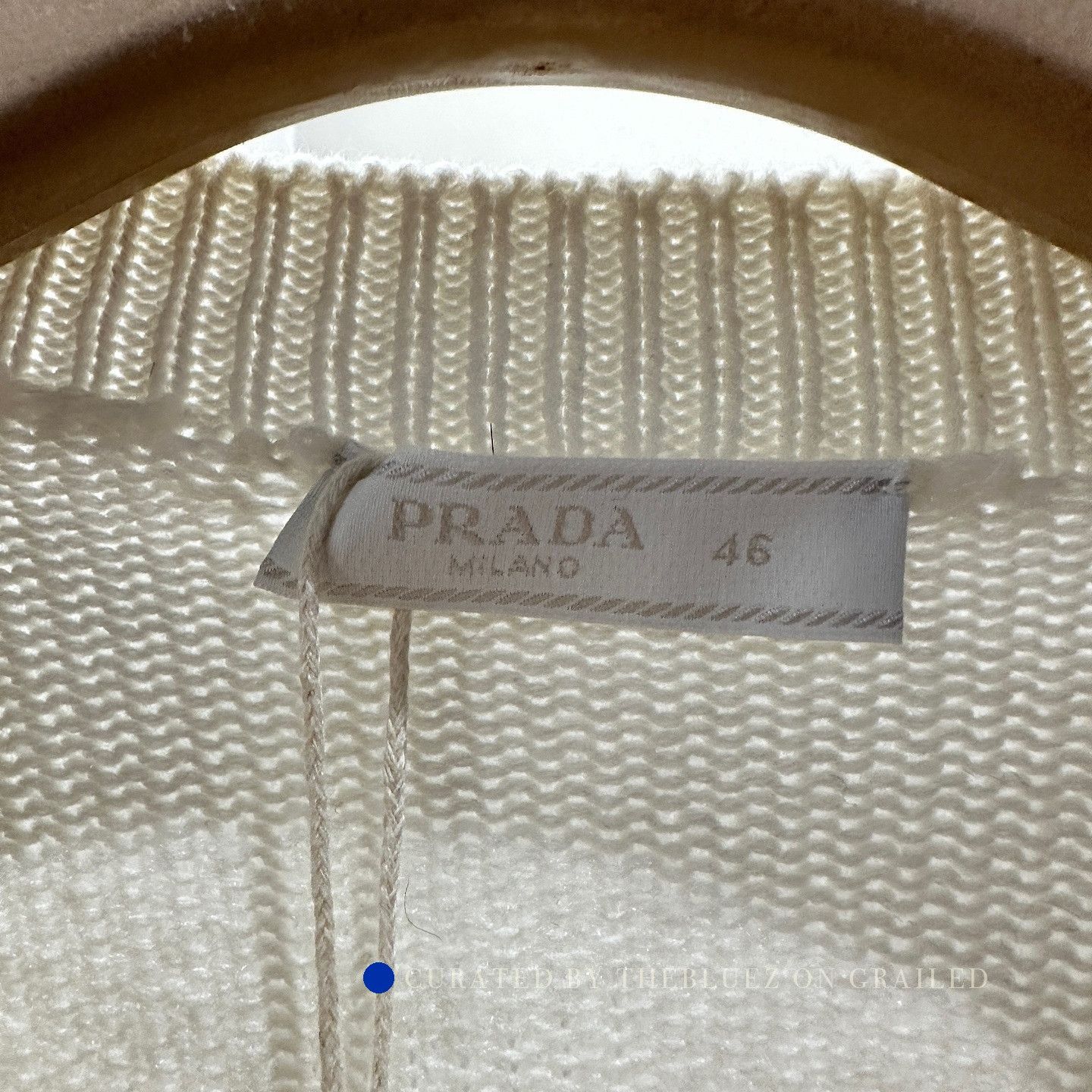 Prada Cashmere Crewneck Sweater in White Size US S / EU 44-46 / 1 - 3 Thumbnail