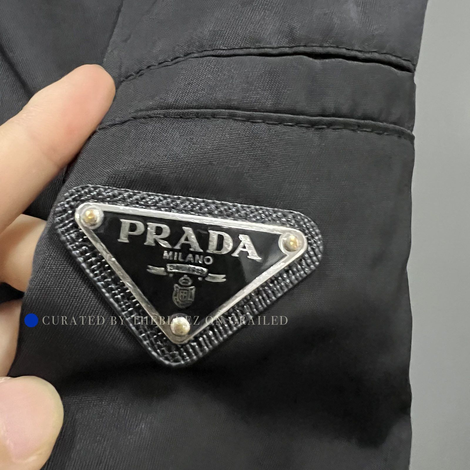 Prada Nylon Shorts with Logo Patch Size US 36 / EU 52 - 3 Thumbnail