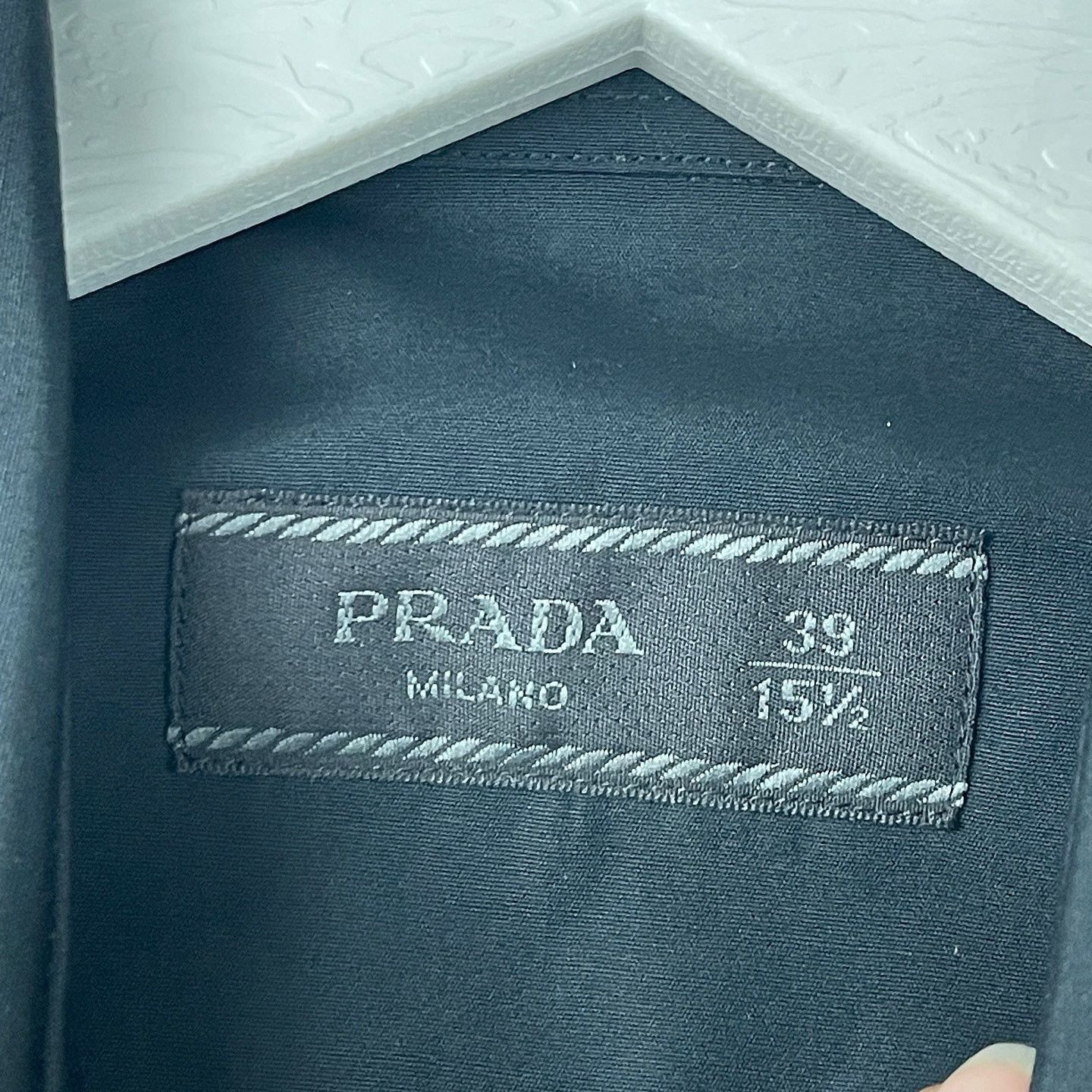 Prada Black Floral Print Button Up Shirt Size US M / EU 48-50 / 2 - 3 Thumbnail