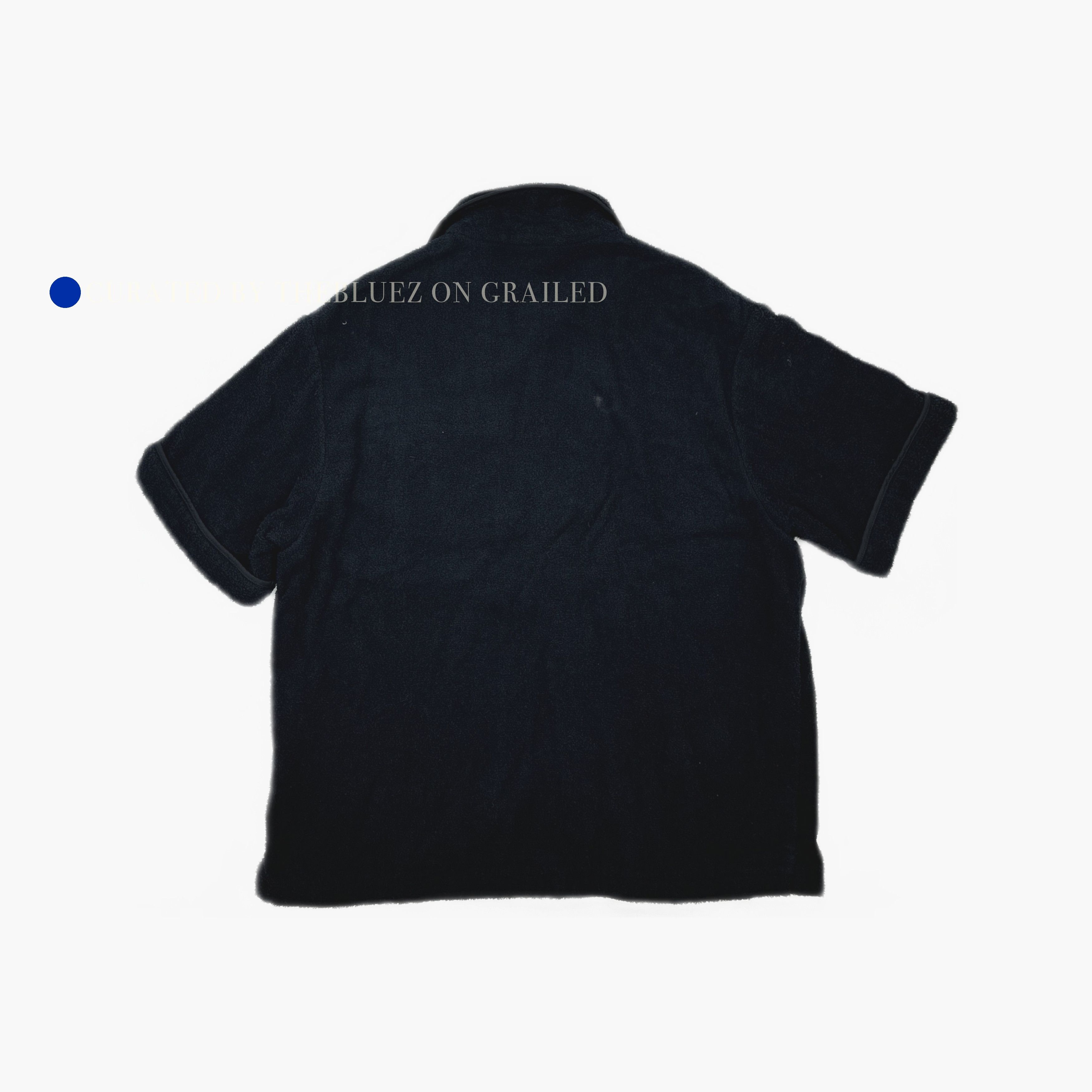 Prada Terry Cloth Button Up Shirt in Black Size US XL / EU 56 / 4 - 2 Thumbnail