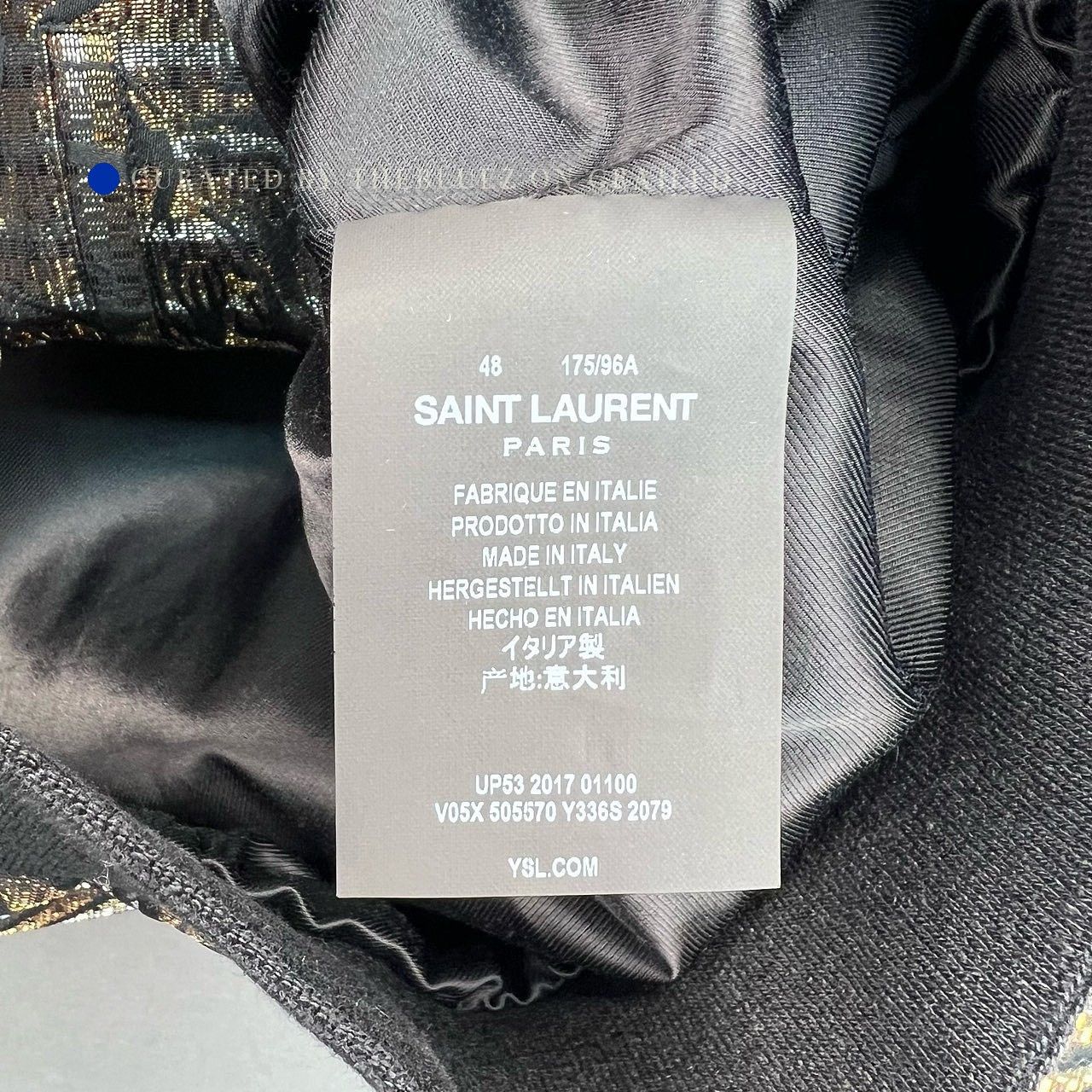 Saint Laurent Paris Iridescent Bomber Jacket in Size M Size US M / EU 48-50 / 2 - 4 Thumbnail