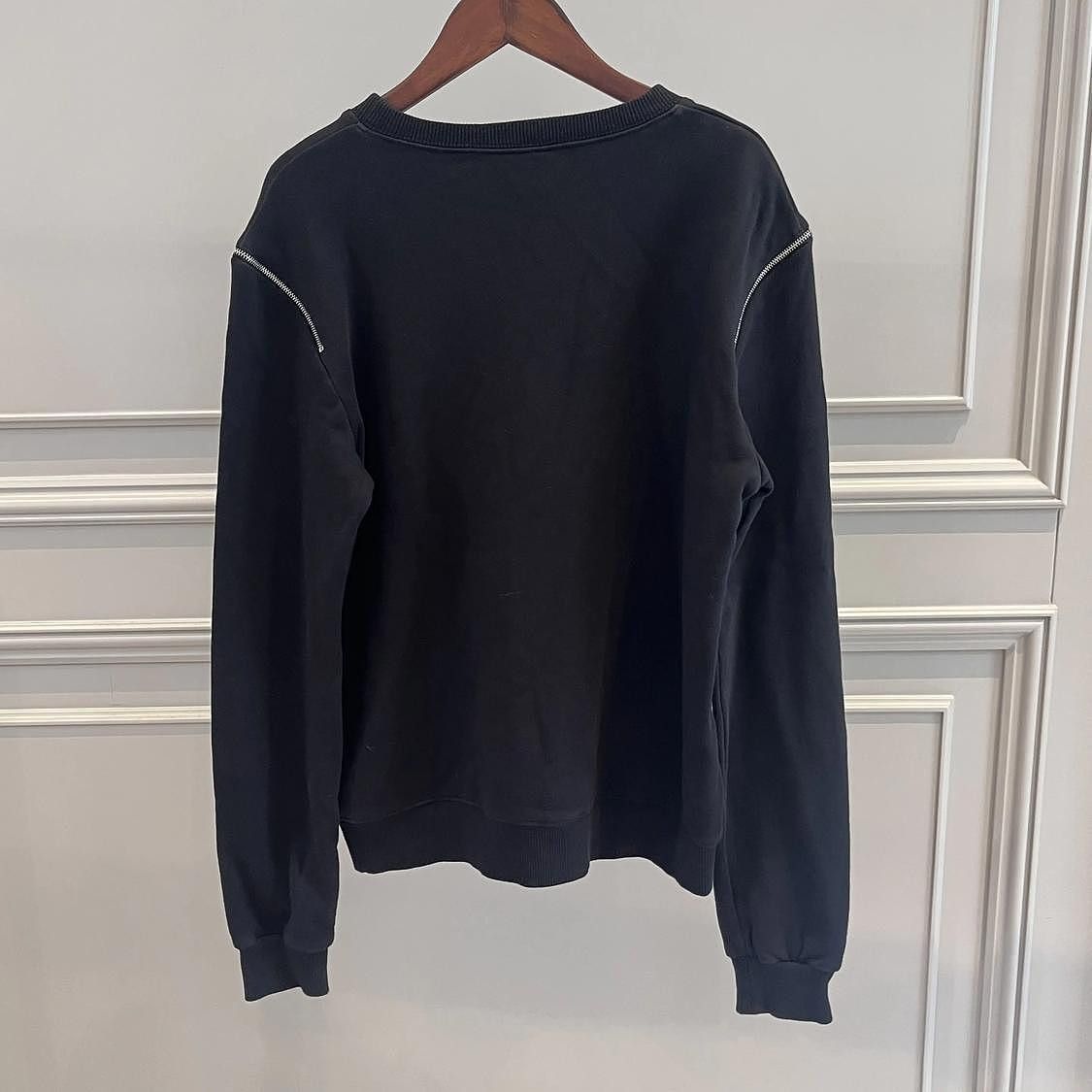 Saint Laurent Paris Zipper Detail Black Sweatshirt in Size S Size US S / EU 44-46 / 1 - 2 Thumbnail