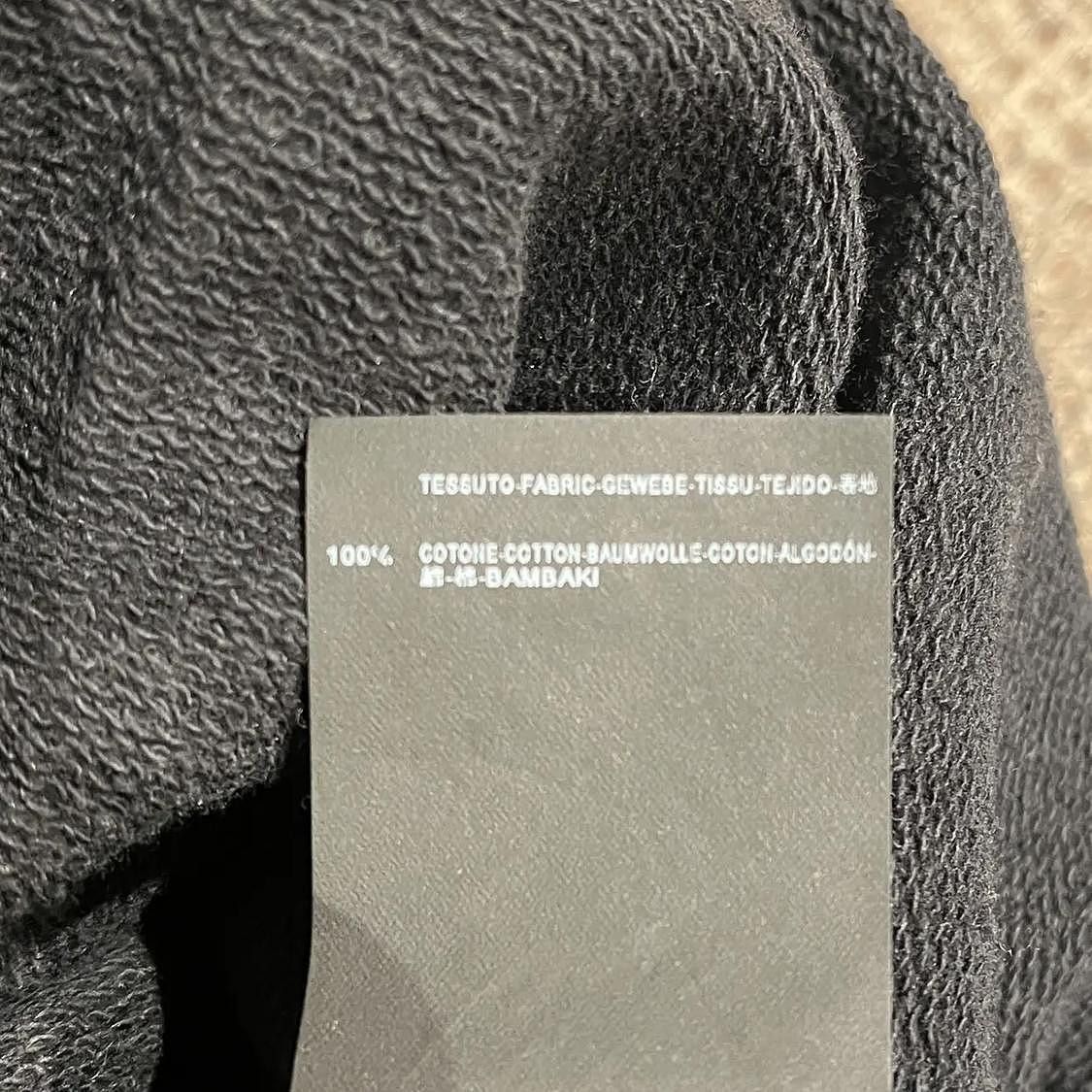 Saint Laurent Paris Zipper Detail Black Sweatshirt in Size S Size US S / EU 44-46 / 1 - 5 Thumbnail
