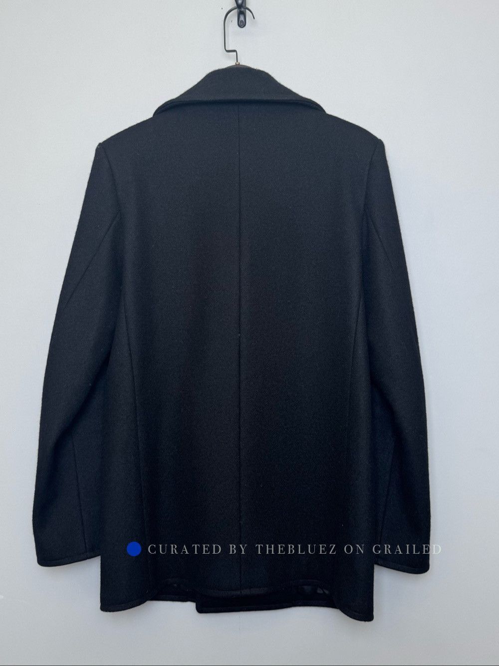 Saint Laurent Paris Double Breasted Wool Coat in Black Size US M / EU 48-50 / 2 - 2 Thumbnail