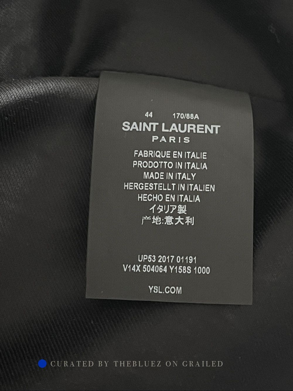 Saint Laurent Paris Classic Black Varsity Bomber Jacket Size US S / EU 44-46 / 1 - 4 Thumbnail