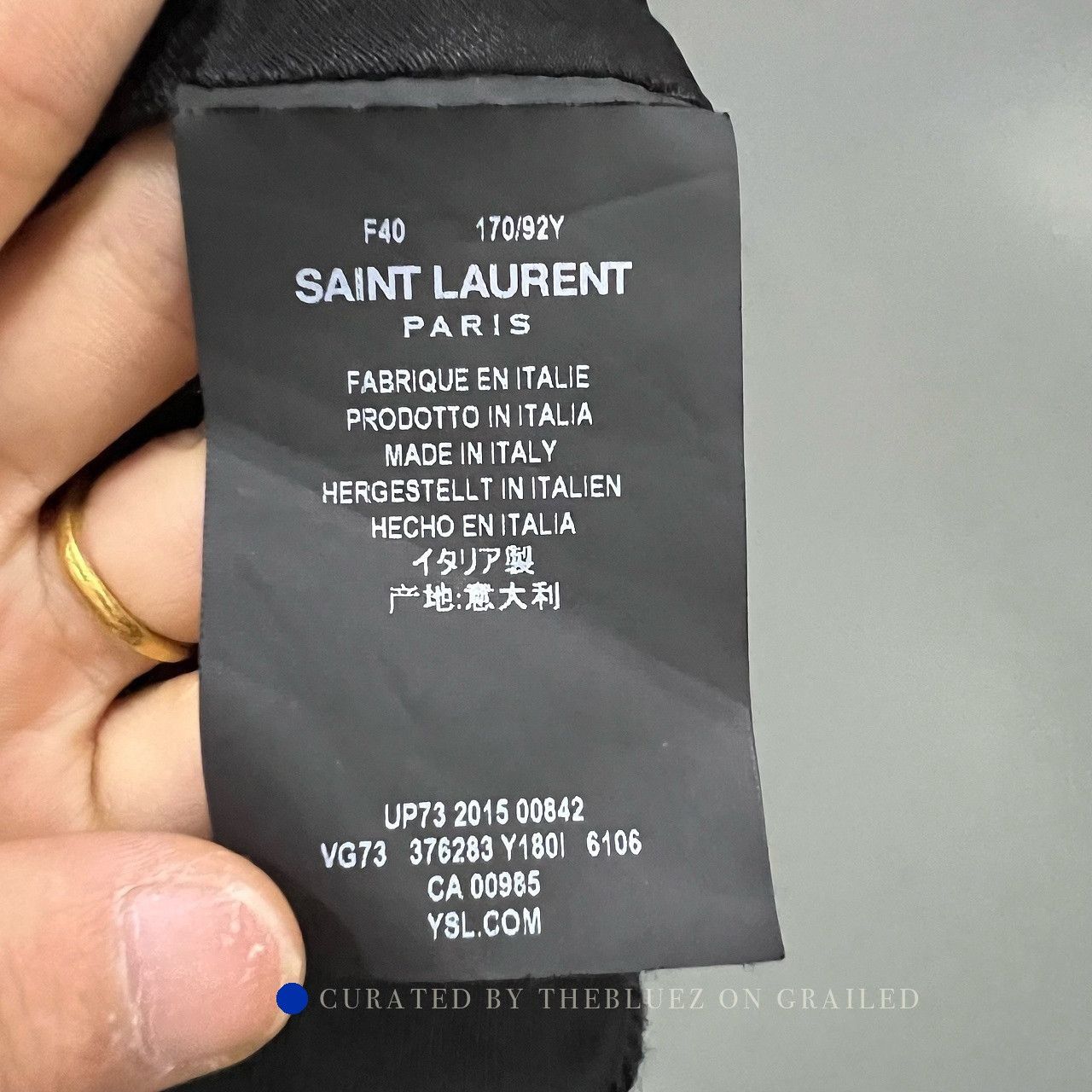 Saint Laurent Paris Stylish Multi-Color Varsity Jacket in Size XXS Size US XXS / EU 40 - 4 Thumbnail