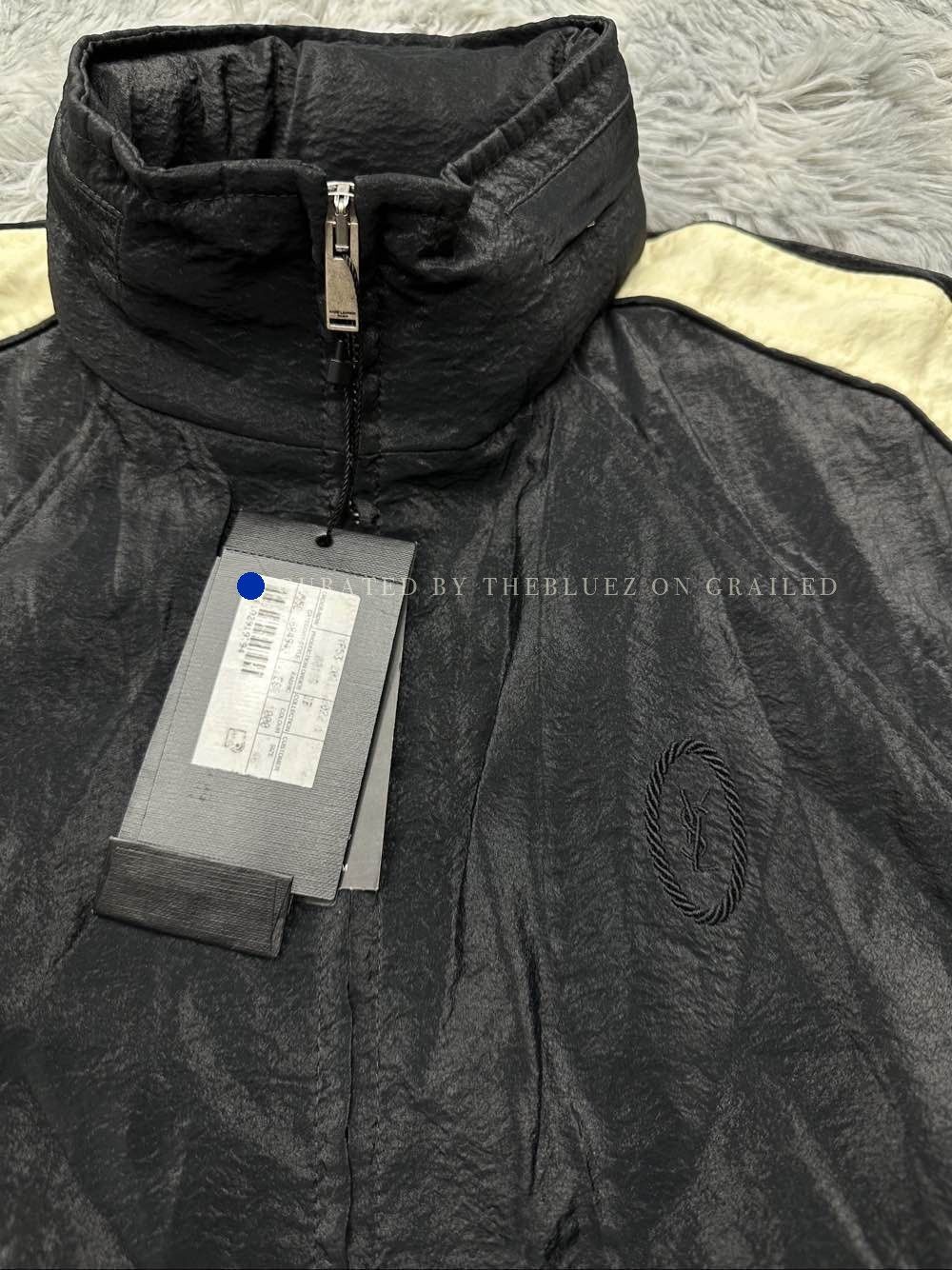 Saint Laurent Paris Black Stripe Track Jacket in Size S Size US S / EU 44-46 / 1 - 5 Thumbnail