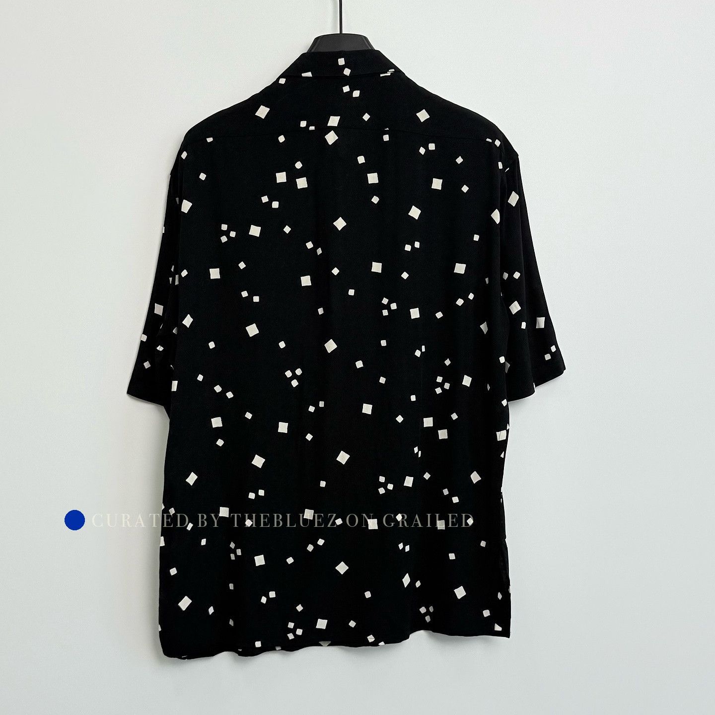 Saint Laurent Paris Geometric Print Black Button Up Shirt Size US S / EU 44-46 / 1 - 2 Thumbnail