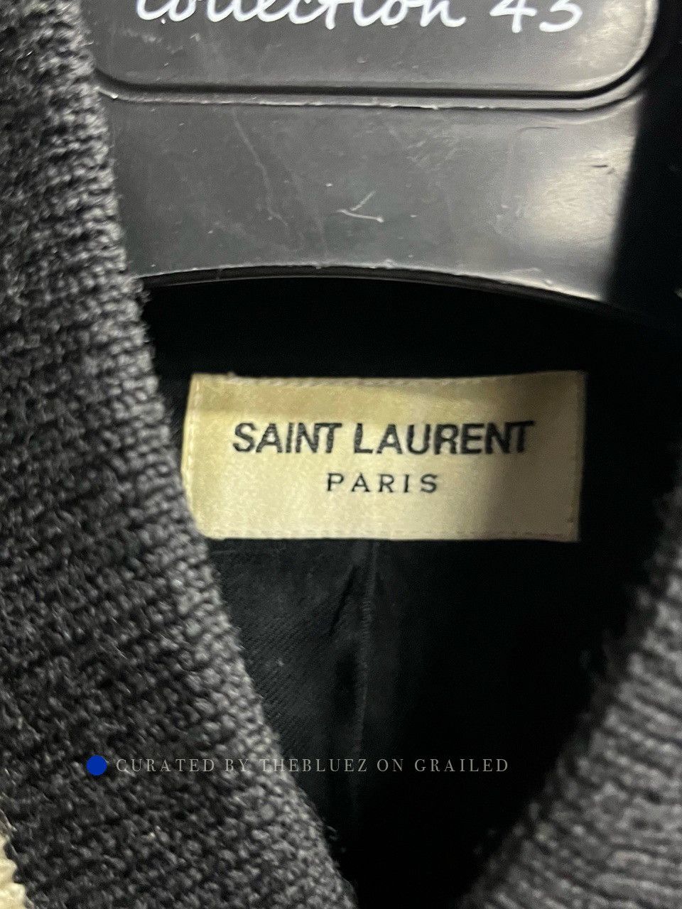 Saint Laurent Paris Contrast Varsity Jacket in Black Size US M / EU 48-50 / 2 - 3 Thumbnail